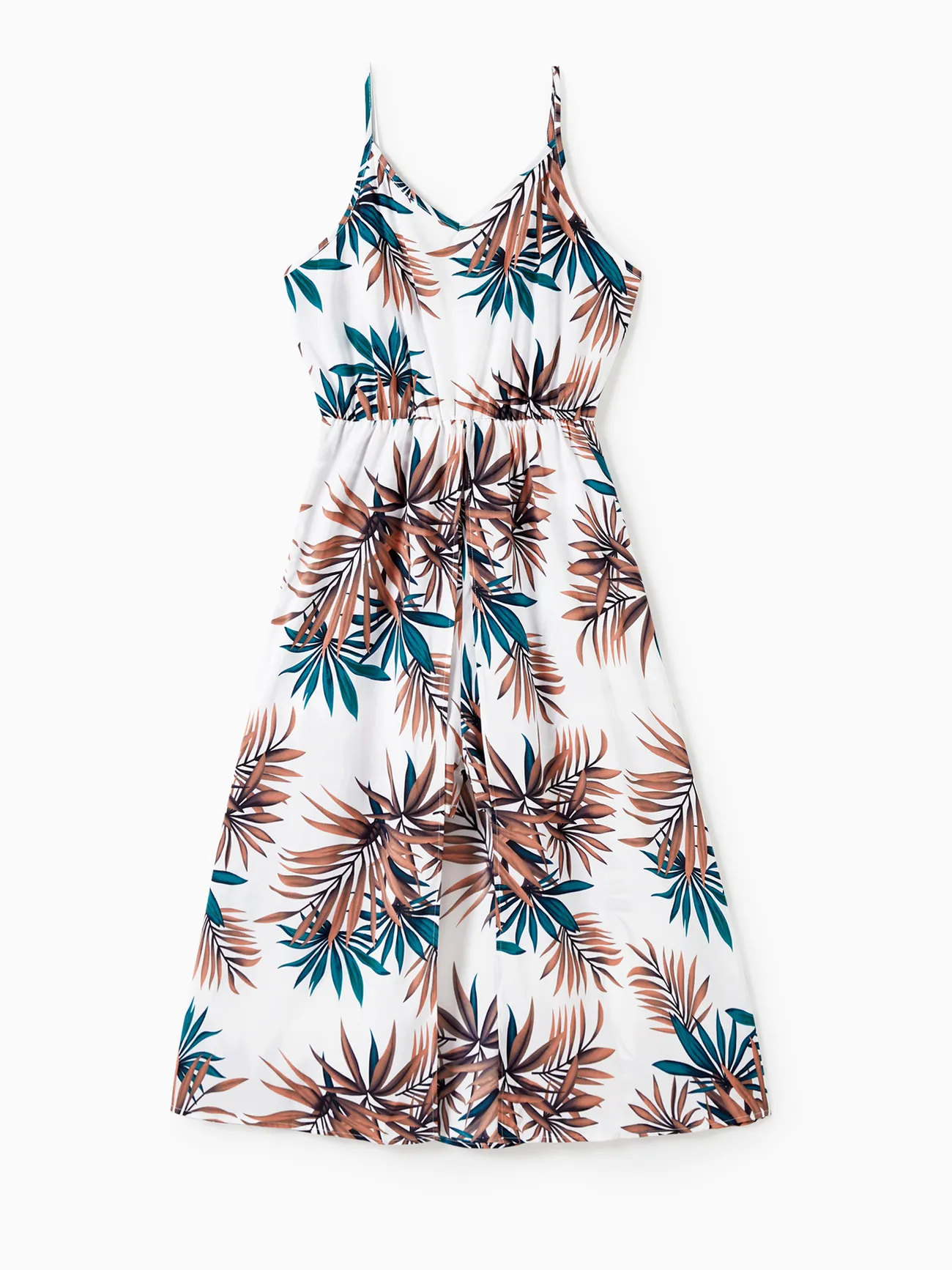 Mommy and Me Matching Leaf Pattern Spaghetti Strap Longline Romper with Skirt
Mommy and Me Matching Leaf Pattern Spaghetti Strap Longline Romper with Skirt