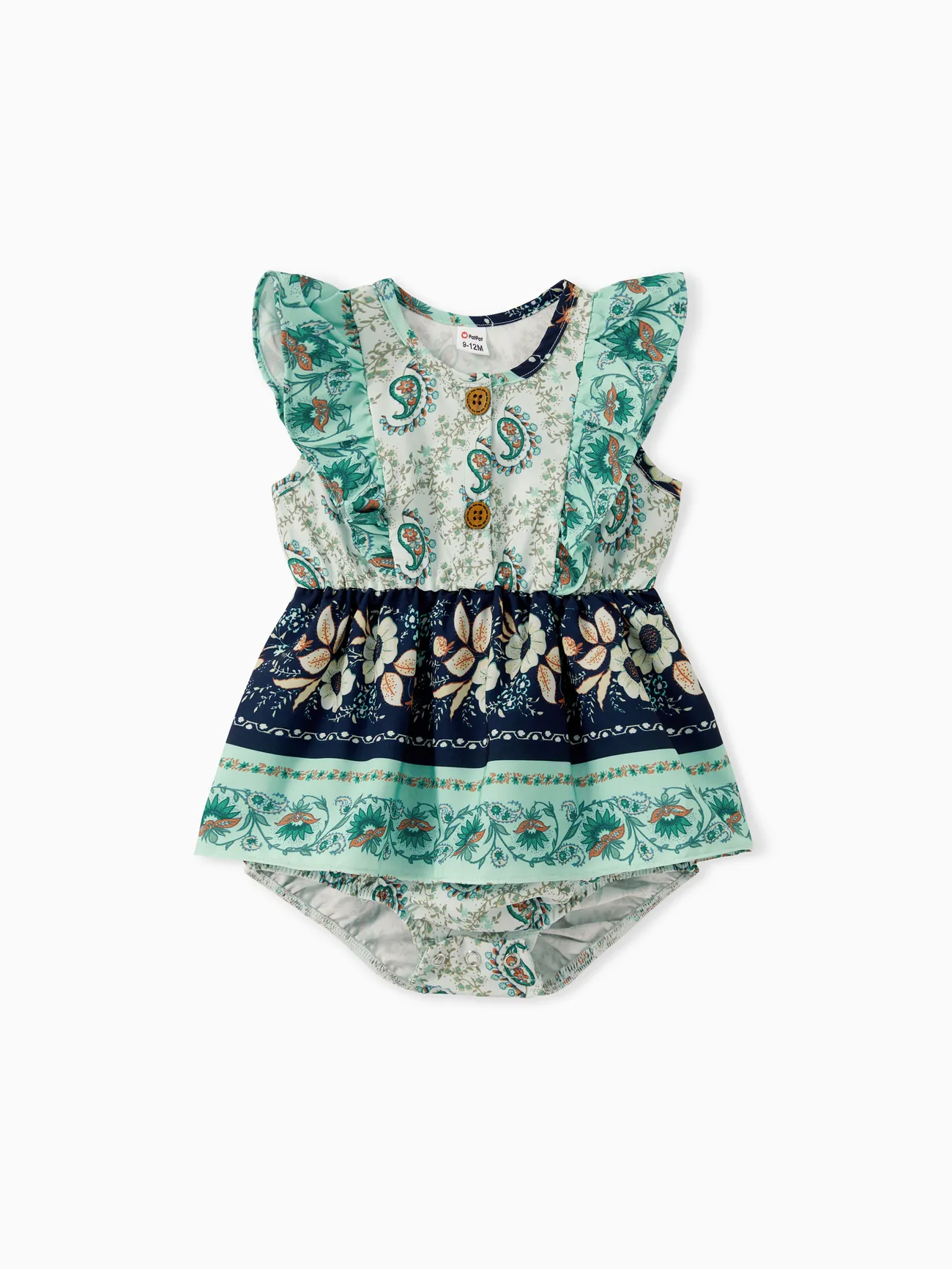 Mommy and Me Boho Style Ruffle Hem V Neck Floral Dresses with Hidden Snap Button
Mommy and Me Boho Style Ruffle Hem V Neck Floral Dresses with Hidden Snap Button