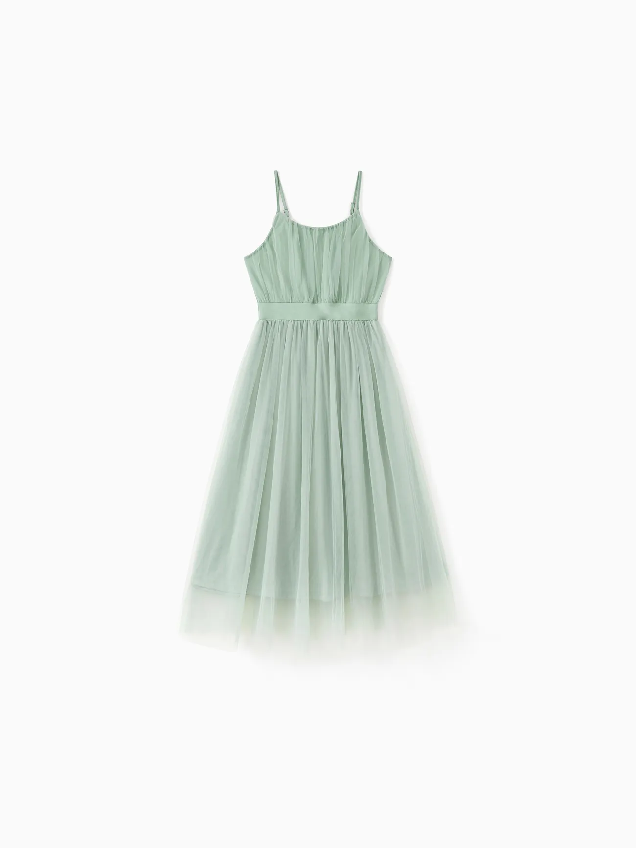 Family Matching Color Block Tee or Green Cami Top Spliced Tulle Strap Dress
Family Matching Color Block Tee or Green Cami Top Spliced Tulle Strap Dress