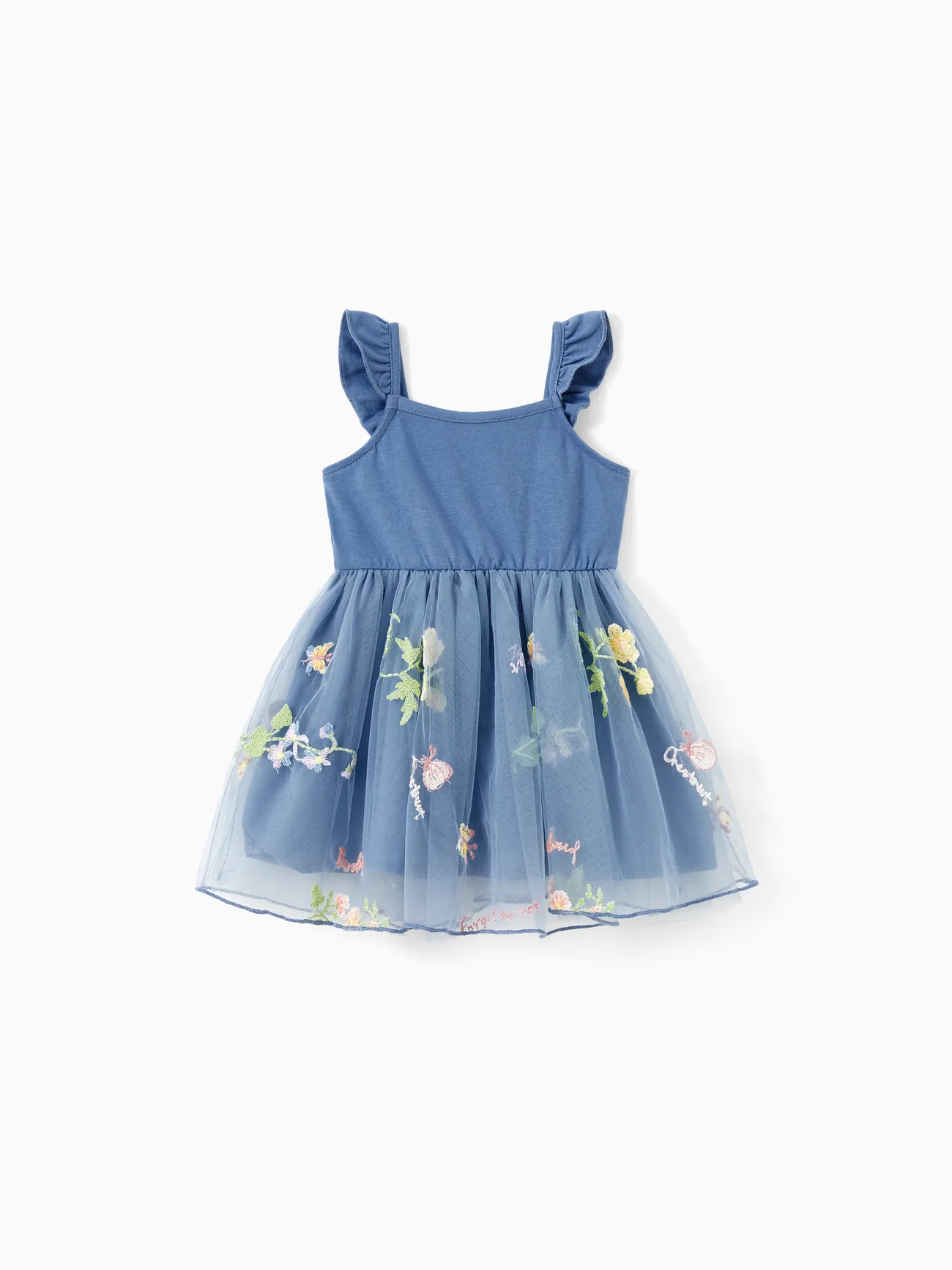 Family Matching Sets Henley Neck Color Block Cotton Tee or Ruffle Trim Spliced Embroidered Tulle Strap Dress 
Family Matching Sets Henley Neck Color Block Cotton Tee or Ruffle Trim Spliced Embroidered Tulle Strap Dress