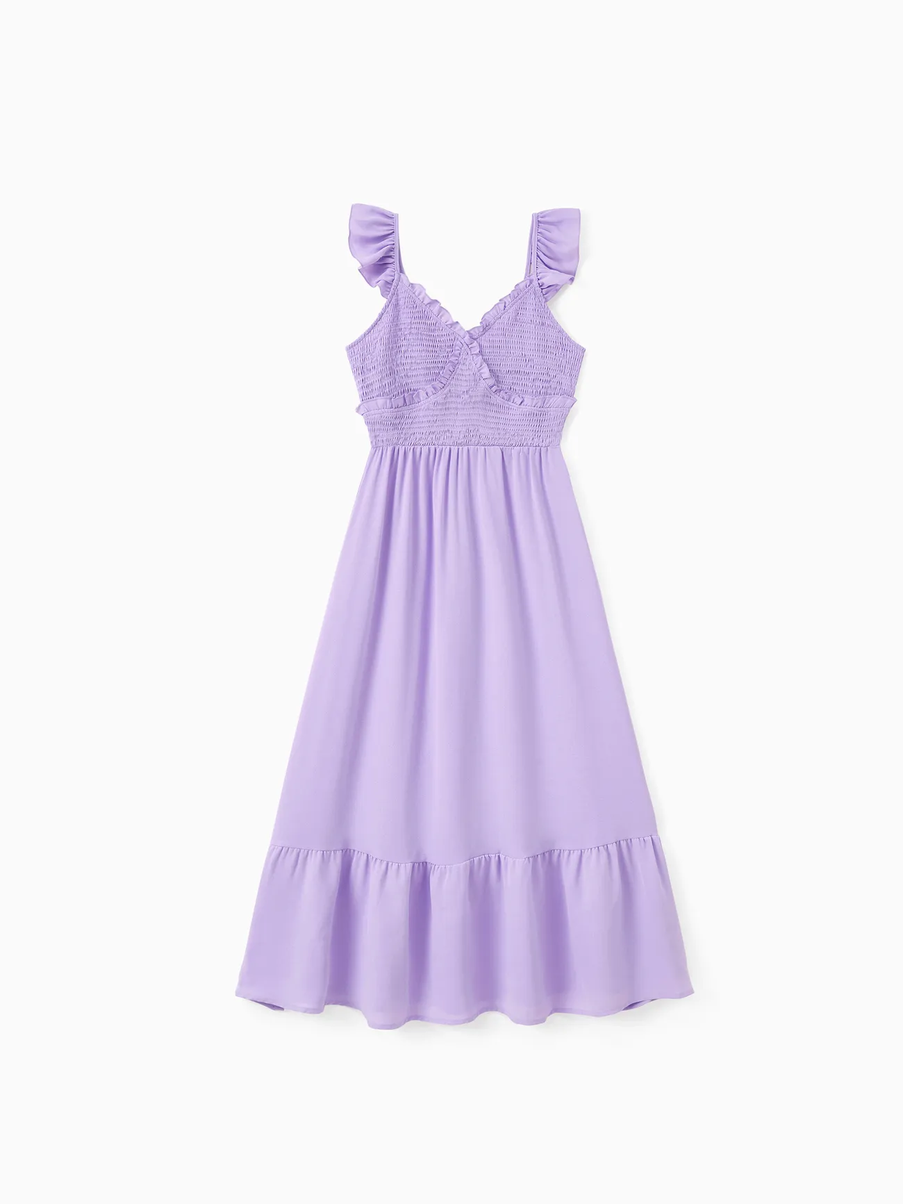 Family Matching Sets Purple Raglan Sleeves Tee or Shirred Top Ruffle Hem Strap Dress
Family Matching Sets Purple Raglan Sleeves Tee or Shirred Top Ruffle Hem Strap Dress