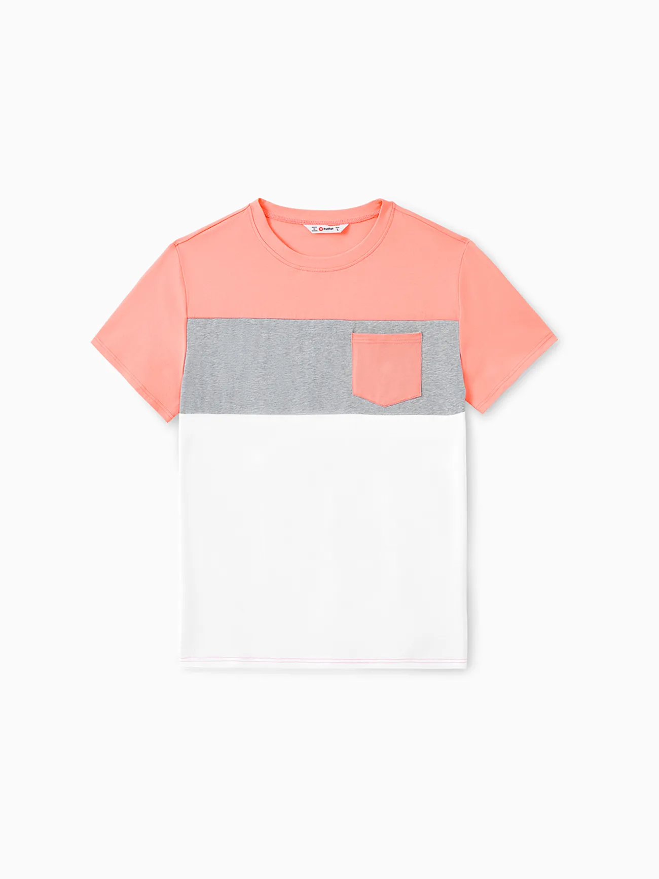 Family Matching Sets Pinkish Orange Cap-sleeve Spliced Floral Dresses and Short-sleeve Color Block T-shirts
Family Matching Sets Pinkish Orange Cap-sleeve Spliced Floral Dresses and Short-sleeve Color Block T-shirts