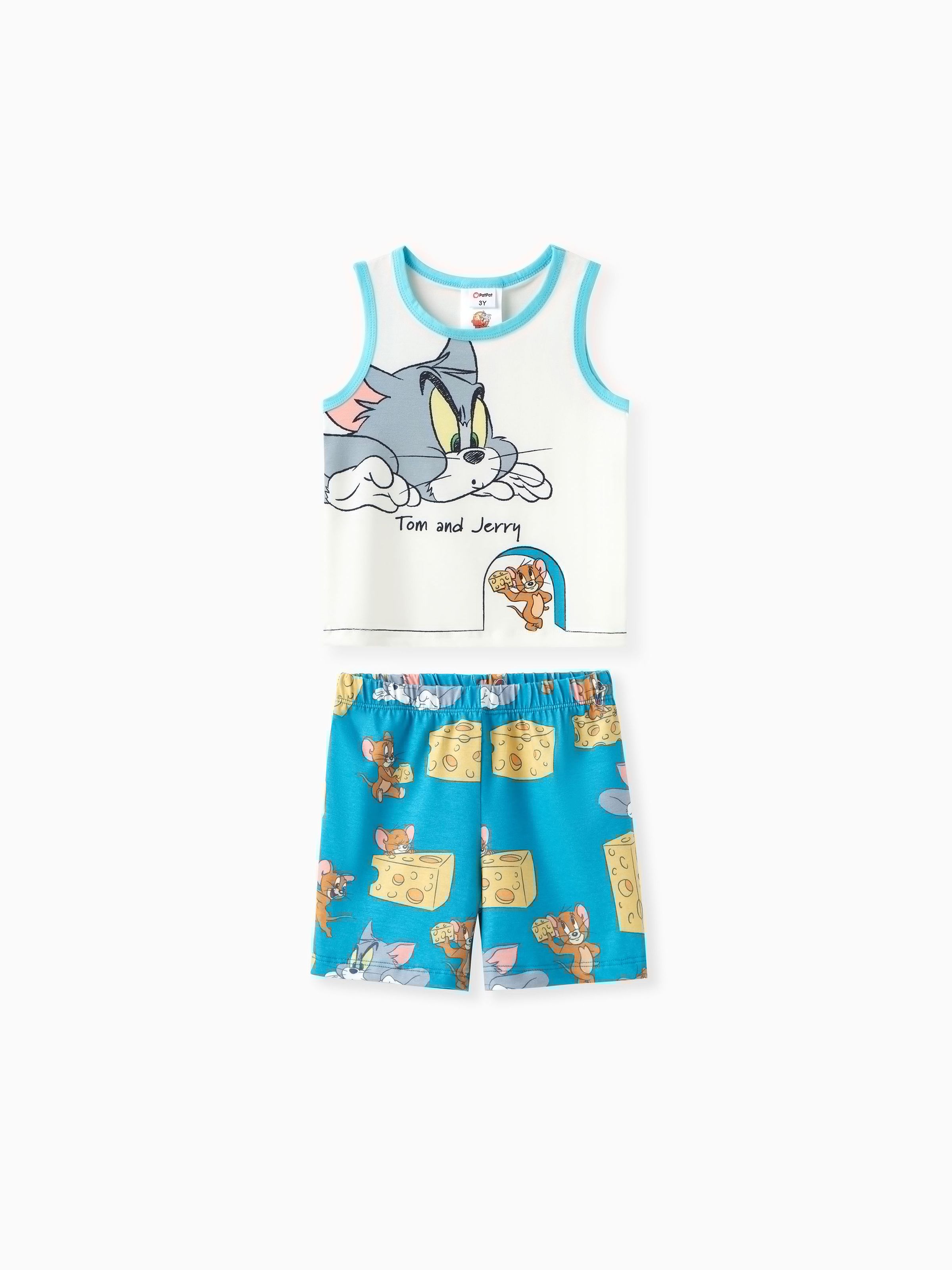 Tom and Jerry Toddler Girl/Boy 2pcs Letter Print Tank Top and Elasticized Shorts Set
Tom and Jerry Toddler Girl/Boy 2pcs Letter Print Tank Top and Elasticized Shorts Set
