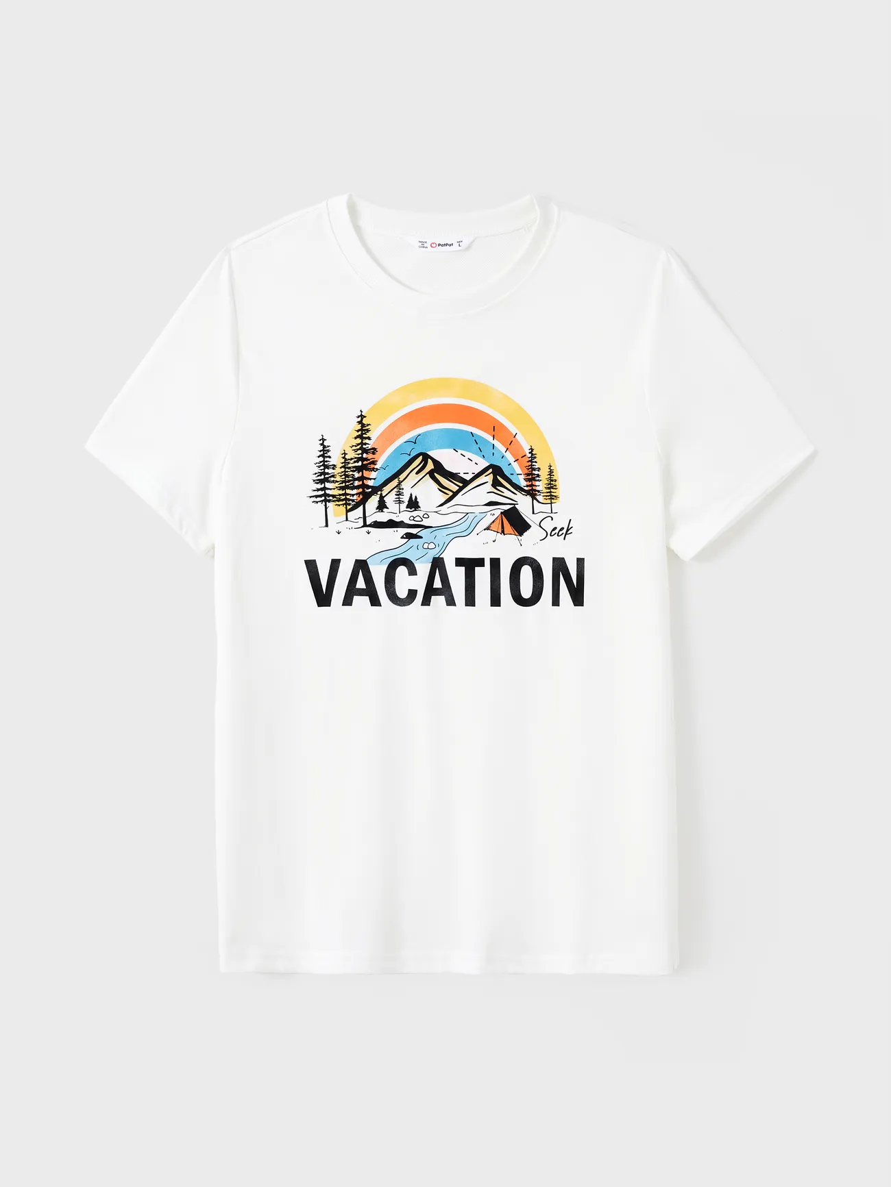 Quick-Dry Family Matching Vacation Text Rainbow Mountain Graphic Tee
Quick-Dry Family Matching Vacation Text Rainbow Mountain Graphic Tee