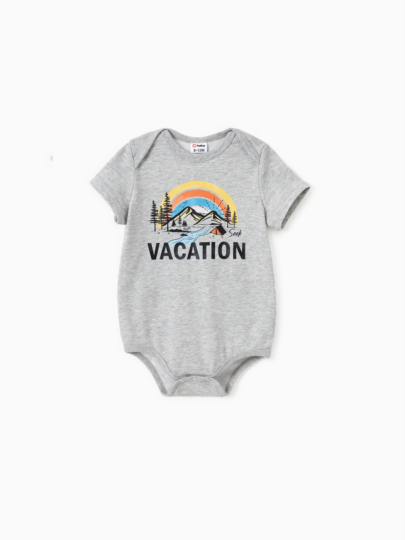 Quick-Dry Family Matching Vacation Text Rainbow Mountain Graphic Tee
Quick-Dry Family Matching Vacation Text Rainbow Mountain Graphic Tee