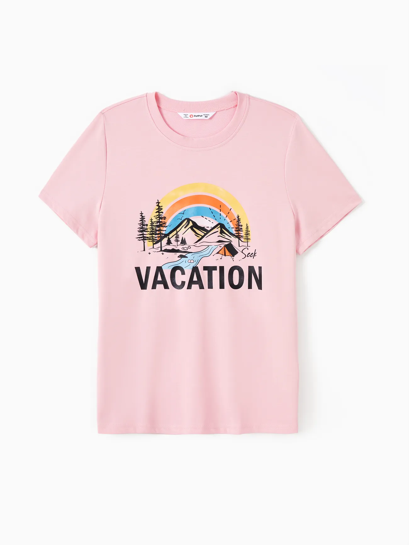 Quick-Dry Family Matching Vacation Text Rainbow Mountain Graphic Tee
Quick-Dry Family Matching Vacation Text Rainbow Mountain Graphic Tee