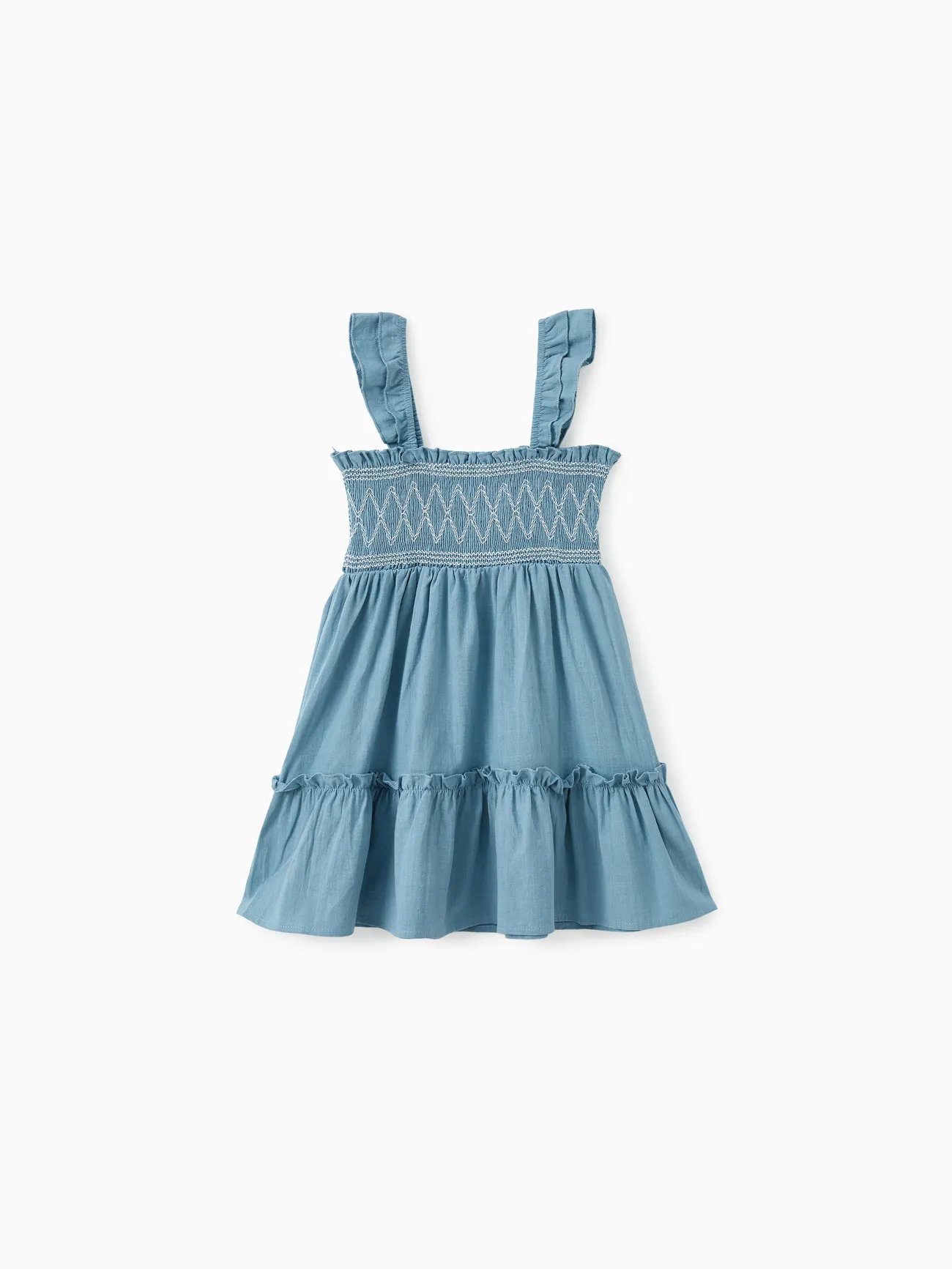 Family Matching Sets Solid Color Shirt or Shirred Top Geometric Design Ruffle Hem Strap Dress
Family Matching Sets Solid Color Shirt or Shirred Top Geometric Design Ruffle Hem Strap Dress