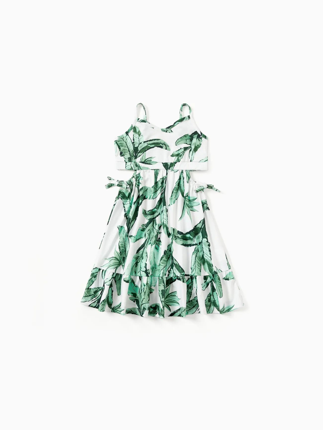 Family Matching Color Block Tee and Green Leaf Pattern Cut Out Drawstring Waist Strap Dress Sets
Family Matching Color Block Tee and Green Leaf Pattern Cut Out Drawstring Waist Strap Dress Sets