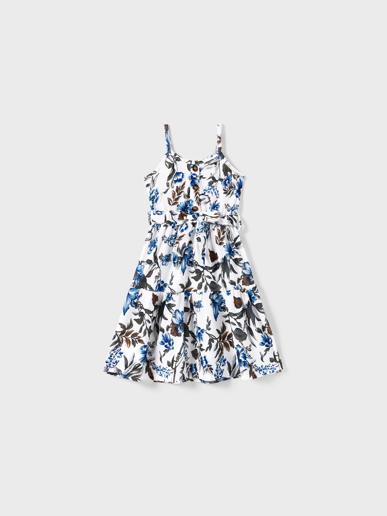 Family Matching Color Block Tee and Allover Floral Button Up A-Line Strap Dress Sets
Family Matching Color Block Tee and Allover Floral Button Up A-Line Strap Dress Sets