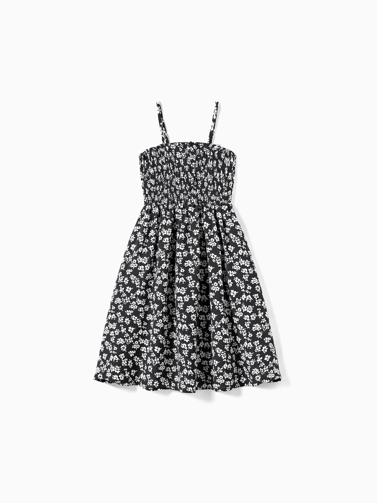 Family Matching Color Block Tee and Ditsy Floral Shirred A-Line Strap Dress Sets 
Family Matching Color Block Tee and Ditsy Floral Shirred A-Line Strap Dress Sets