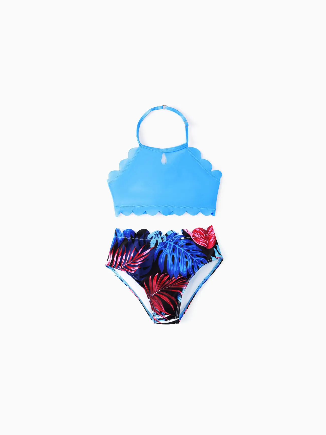 Family Matching Blue Floral Drawstring Swim Trunks or Shell Trim Spliced One-Piece Swimsuit
Family Matching Blue Floral Drawstring Swim Trunks or Shell Trim Spliced One-Piece Swimsuit