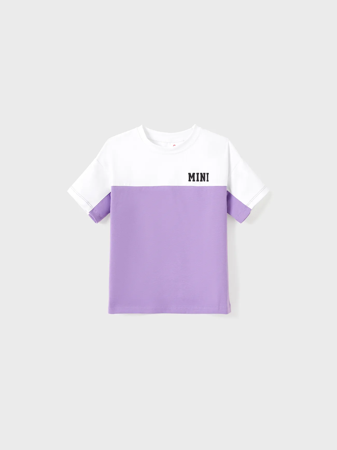 Family Matching Purple Colorblock T-shirt and Button Ruffle Sleeves Spliced Mesh Dress Sets
Family Matching Purple Colorblock T-shirt and Button Ruffle Sleeves Spliced Mesh Dress Sets