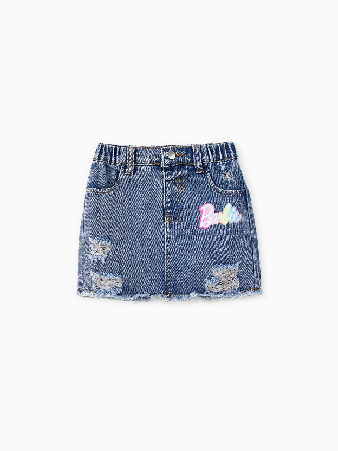 Barbie Mommy and Me Colorful Classic Letter Logo Print Denim Skirt
Barbie Mommy and Me Colorful Classic Letter Logo Print Denim Skirt