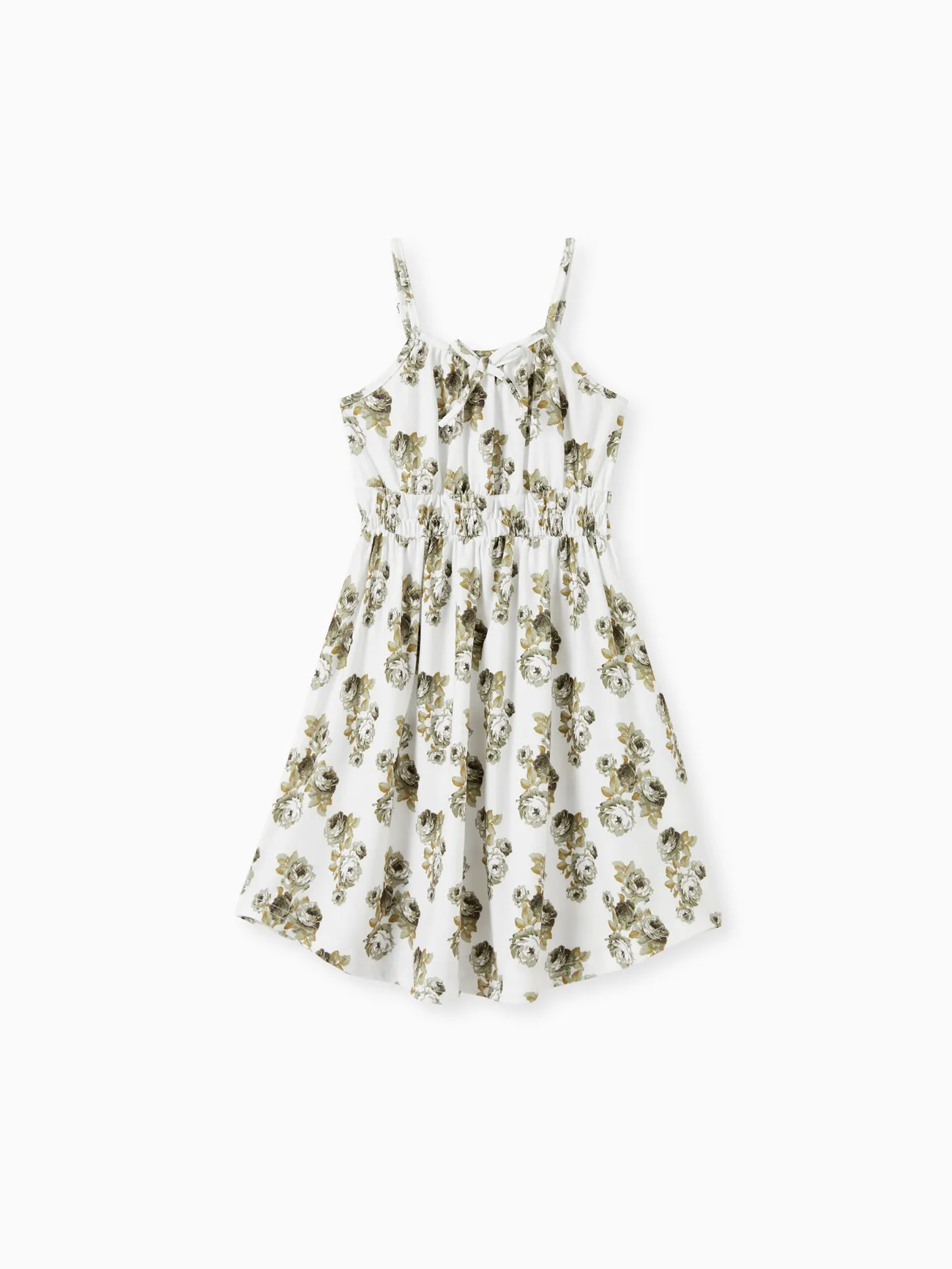 Mommy and Me Elastic Drawstring Waist Tie Neck Floral A-Line Strap Midi Dress
Mommy and Me Elastic Drawstring Waist Tie Neck Floral A-Line Strap Midi Dress