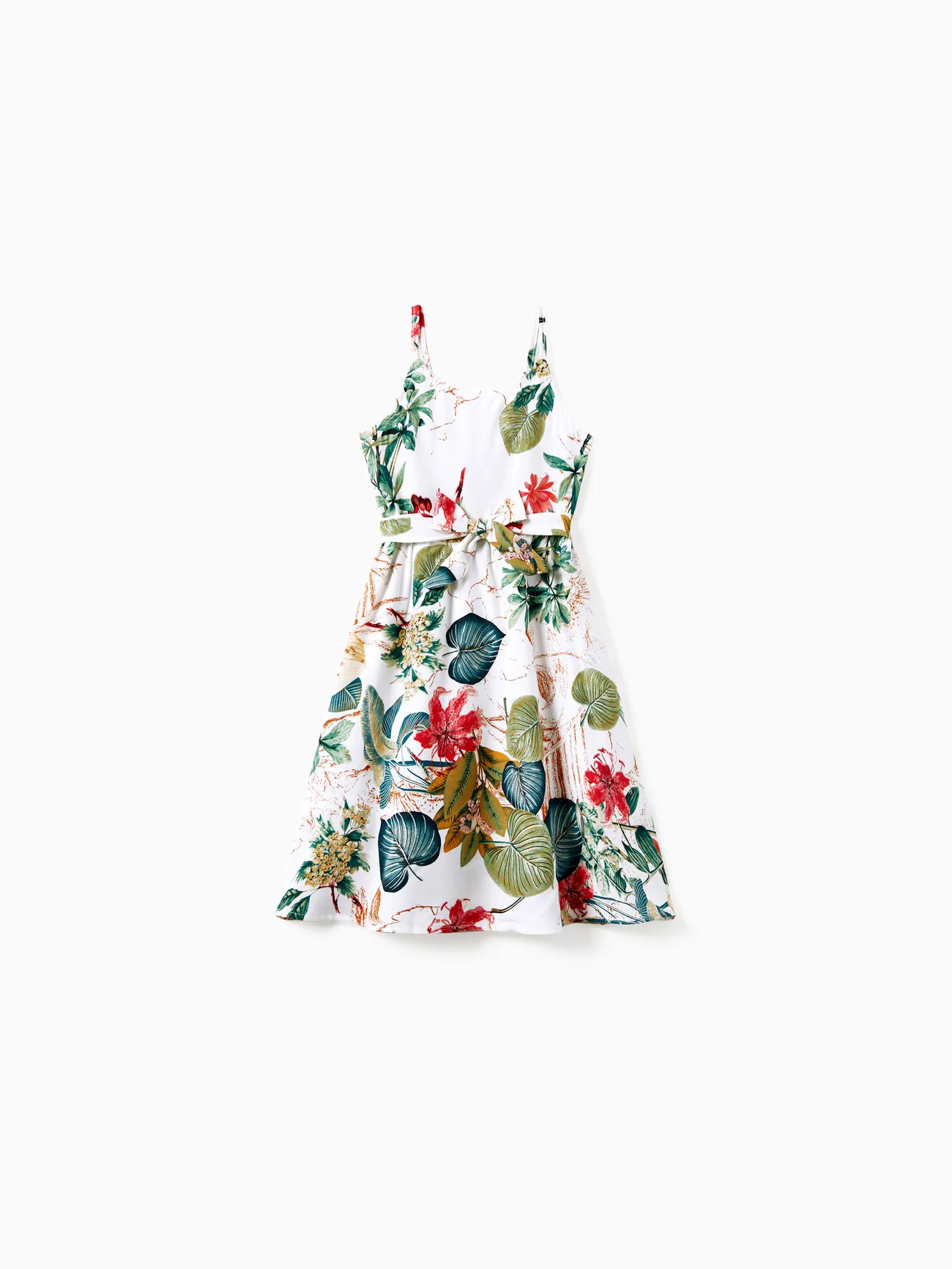 Family Matching Beach Shirt and Floral Button-Front Strap Dress Sets
Family Matching Beach Shirt and Floral Button-Front Strap Dress Sets