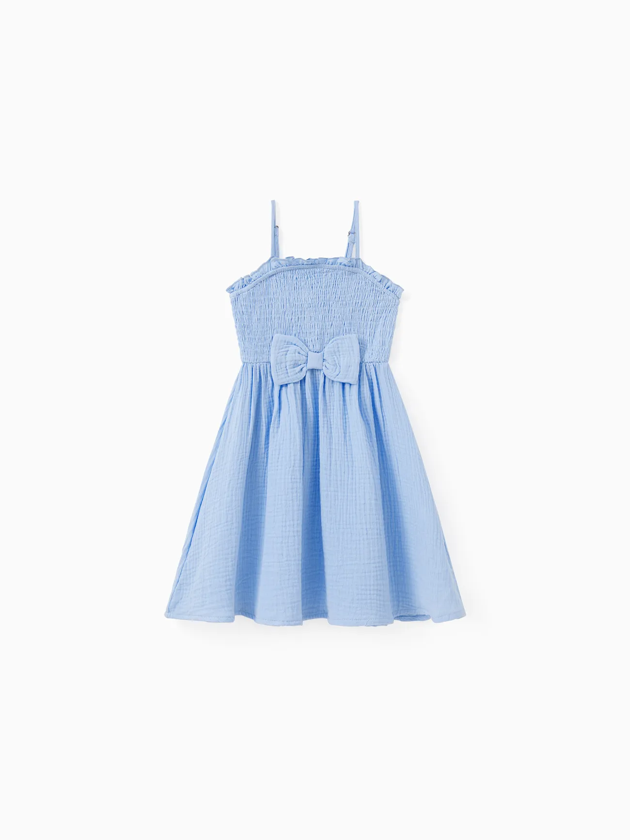 Family Matching Vertical Stripe Shirt and Ruched Bust Shirred Waist Cotton Blue Strap Dress Sets
Family Matching Vertical Stripe Shirt and Ruched Bust Shirred Waist Cotton Blue Strap Dress Sets