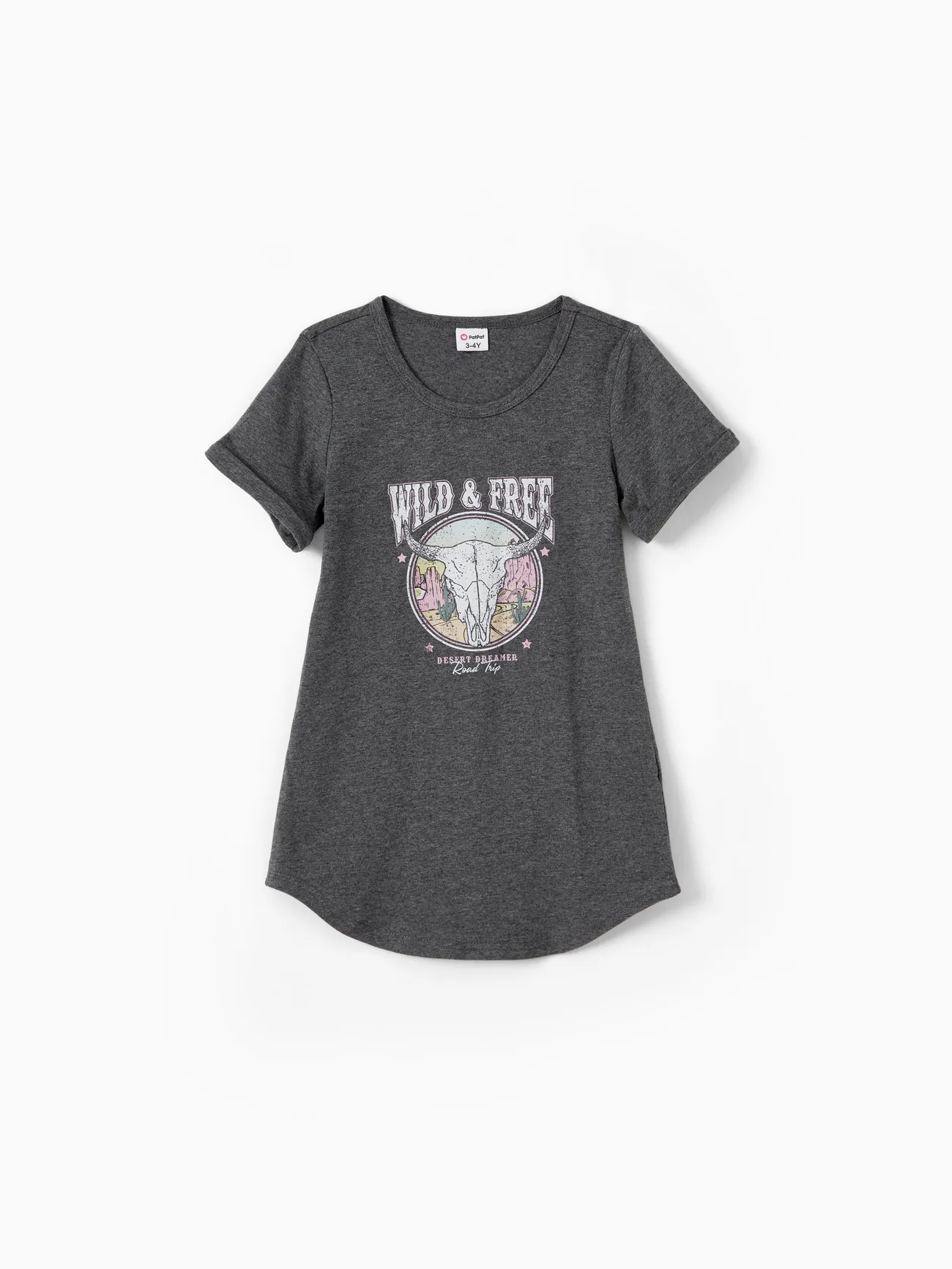 Family Matching Sets Wile and Free Theme Bull Skull Graphic Raglan Sleeves Tee or Short Sleeves Cotton Dress with Pockets
Family Matching Sets Wile and Free Theme Bull Skull Graphic Raglan Sleeves Tee or Short Sleeves Cotton Dress with Pockets