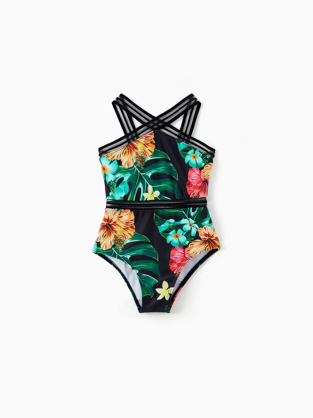 Family Matching Allover Tropical Plant Print One-piece Swimsuit and Swim Trunks
Family Matching Allover Tropical Plant Print One-piece Swimsuit and Swim Trunks