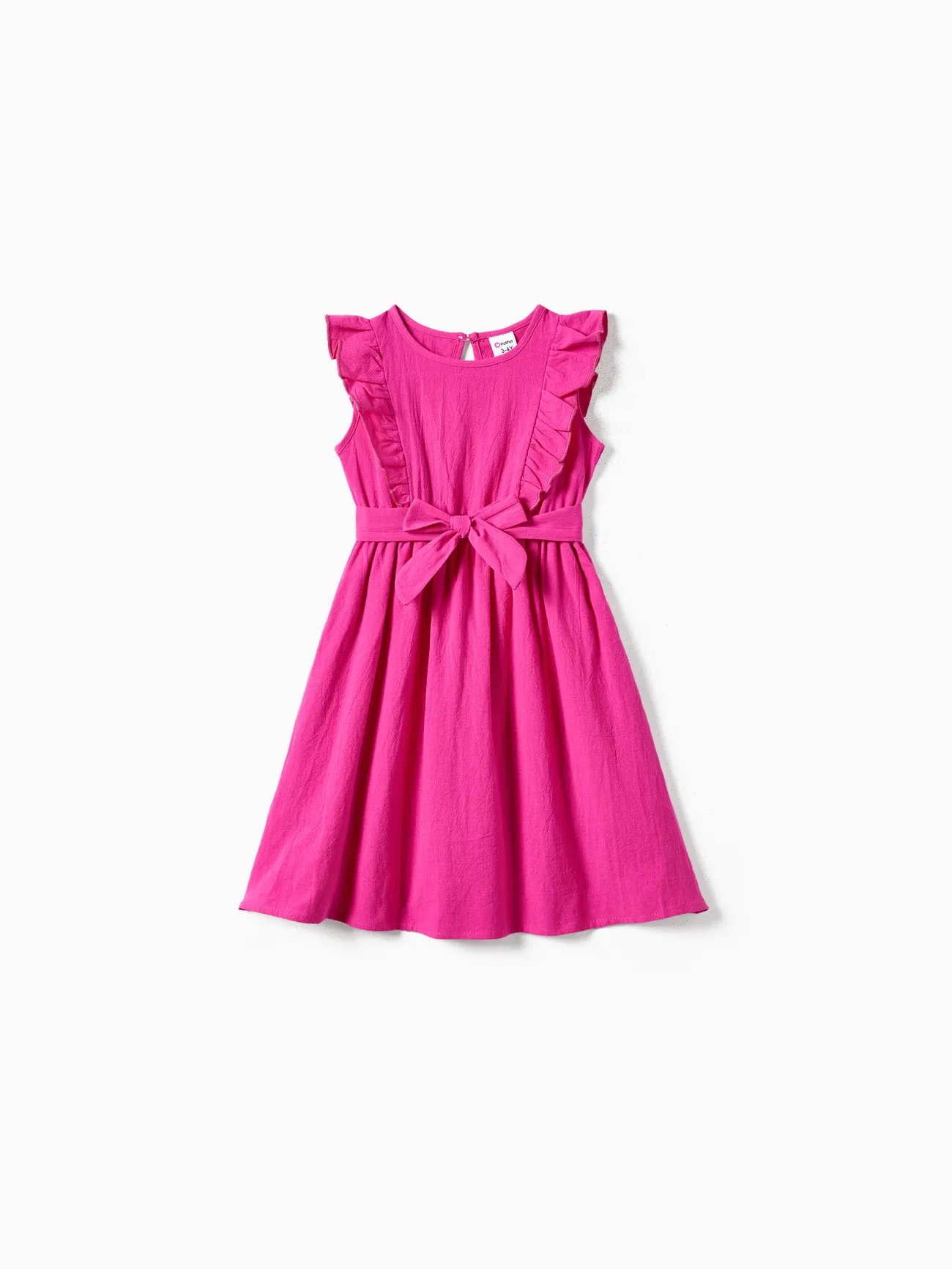 Family Matching Colorblock T-shirt and Hot Pink Button Neck-Tie Strap Dress Sets
Family Matching Colorblock T-shirt and Hot Pink Button Neck-Tie Strap Dress Sets