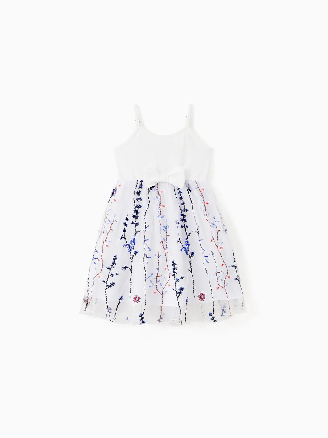 Family Matching Solid Color/Raglan Sleeves Cotton Tee or White Cami Top Spliced Embroidered Tulle Dress
Family Matching Solid Color/Raglan Sleeves Cotton Tee or White Cami Top Spliced Embroidered Tulle Dress