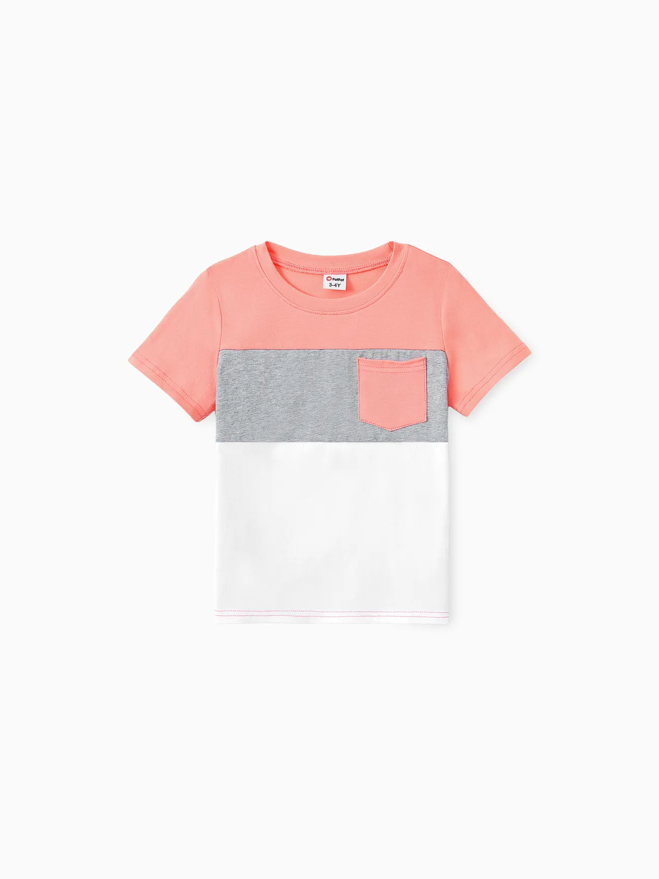 Family Matching Sets Pinkish Orange Cap-sleeve Spliced Floral Dresses and Short-sleeve Color Block T-shirts
Family Matching Sets Pinkish Orange Cap-sleeve Spliced Floral Dresses and Short-sleeve Color Block T-shirts