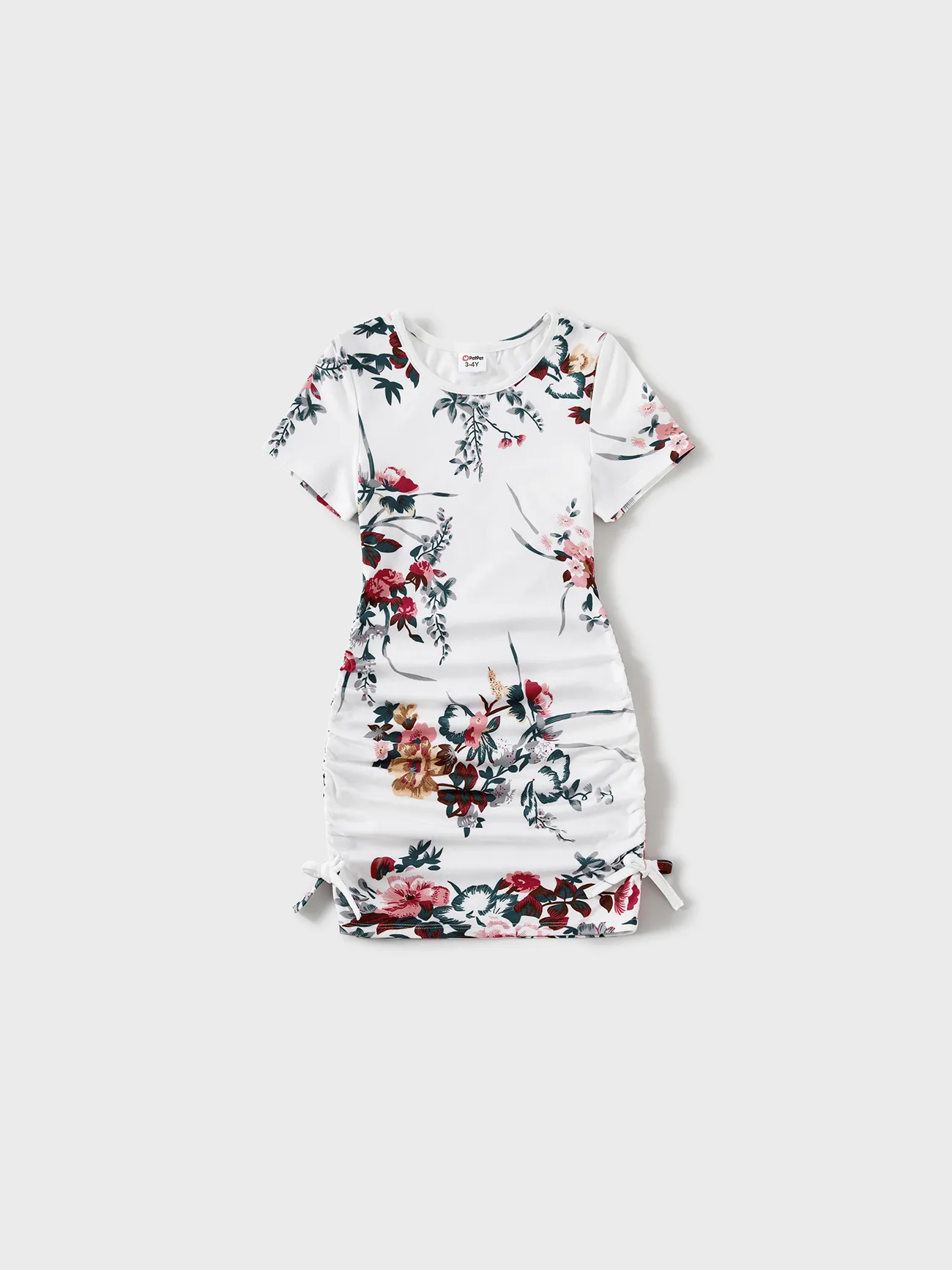 Family Matching All Over Floral Print Short-sleeve Drawstring Ruched Bodycon Dresses and Colorblock Short-sleeve T-shirts Sets
Family Matching All Over Floral Print Short-sleeve Drawstring Ruched Bodycon Dresses and Colorblock Short-sleeve T-shirts Sets