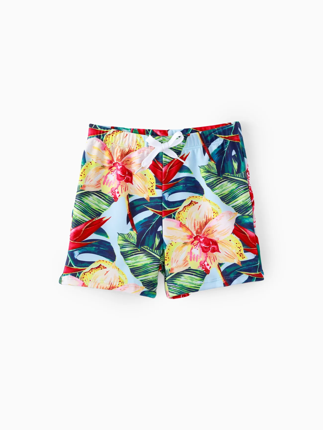 Family Matching Floral Drawstring Swim Trunks or Ruched Shell Edge Bikini with Optional Swim Cover Up
Family Matching Floral Drawstring Swim Trunks or Ruched Shell Edge Bikini with Optional Swim Cover Up