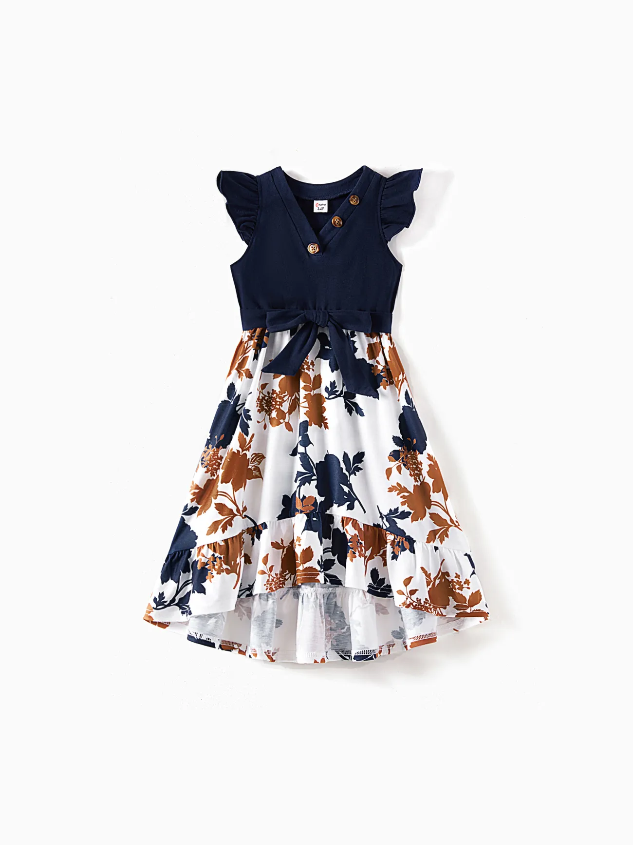 Family Matching Casual Dress or T-Shirt, Solid Color, Fabric Stitching
Family Matching Casual Dress or T-Shirt, Solid Color, Fabric Stitching