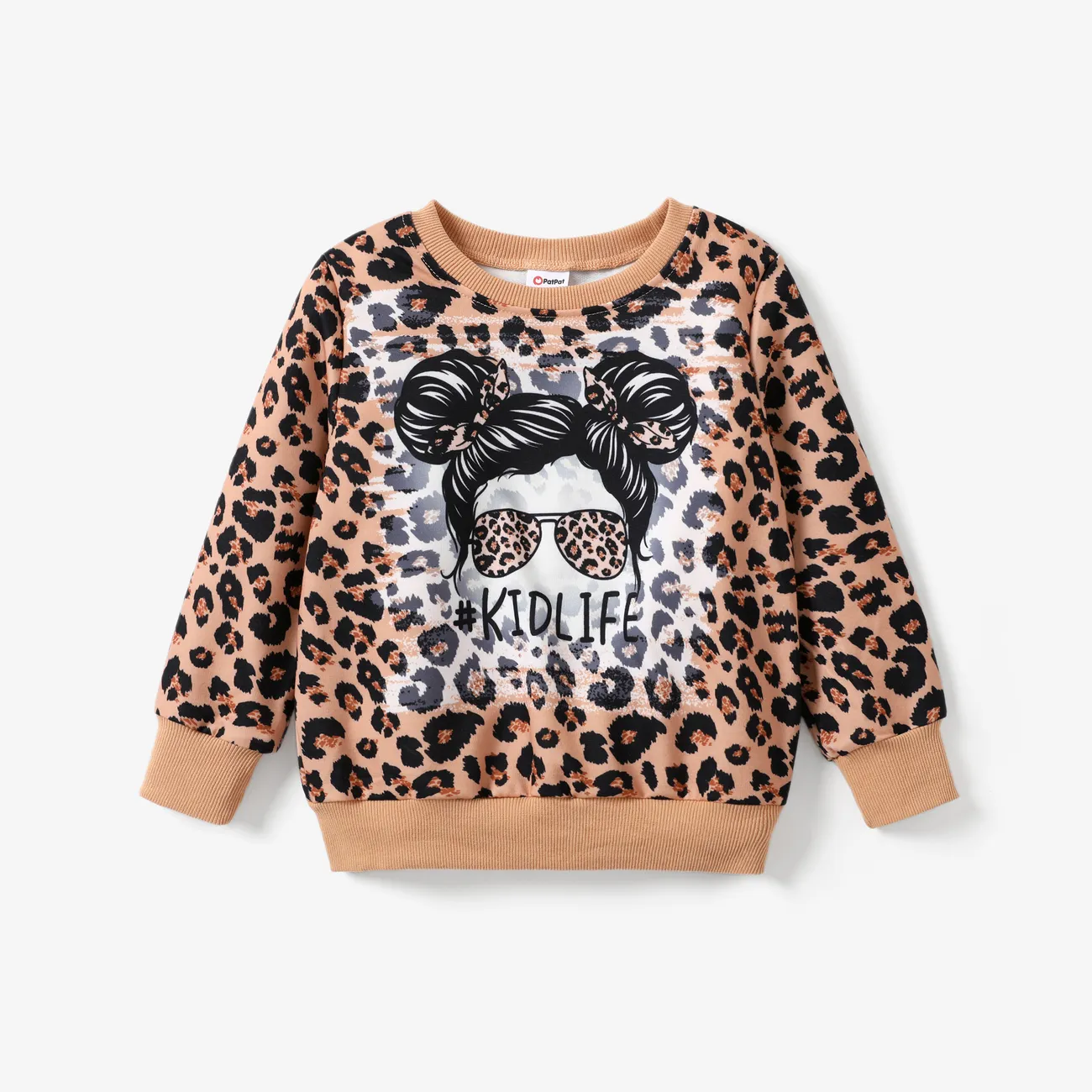Kid Girl Cartoon Tie Dyed/ Leopard Print Pullover Sweatshirt
Kid Girl Cartoon Tie Dyed/ Leopard Print Pullover Sweatshirt