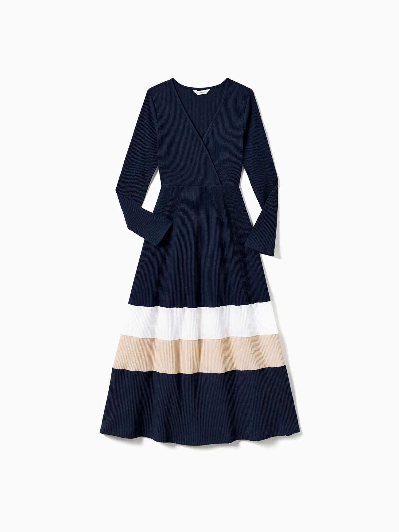 Family Matching Color-Block Knit Long-Sleeved Dresses And Tops Sets
Family Matching Color-Block Knit Long-Sleeved Dresses And Tops Sets