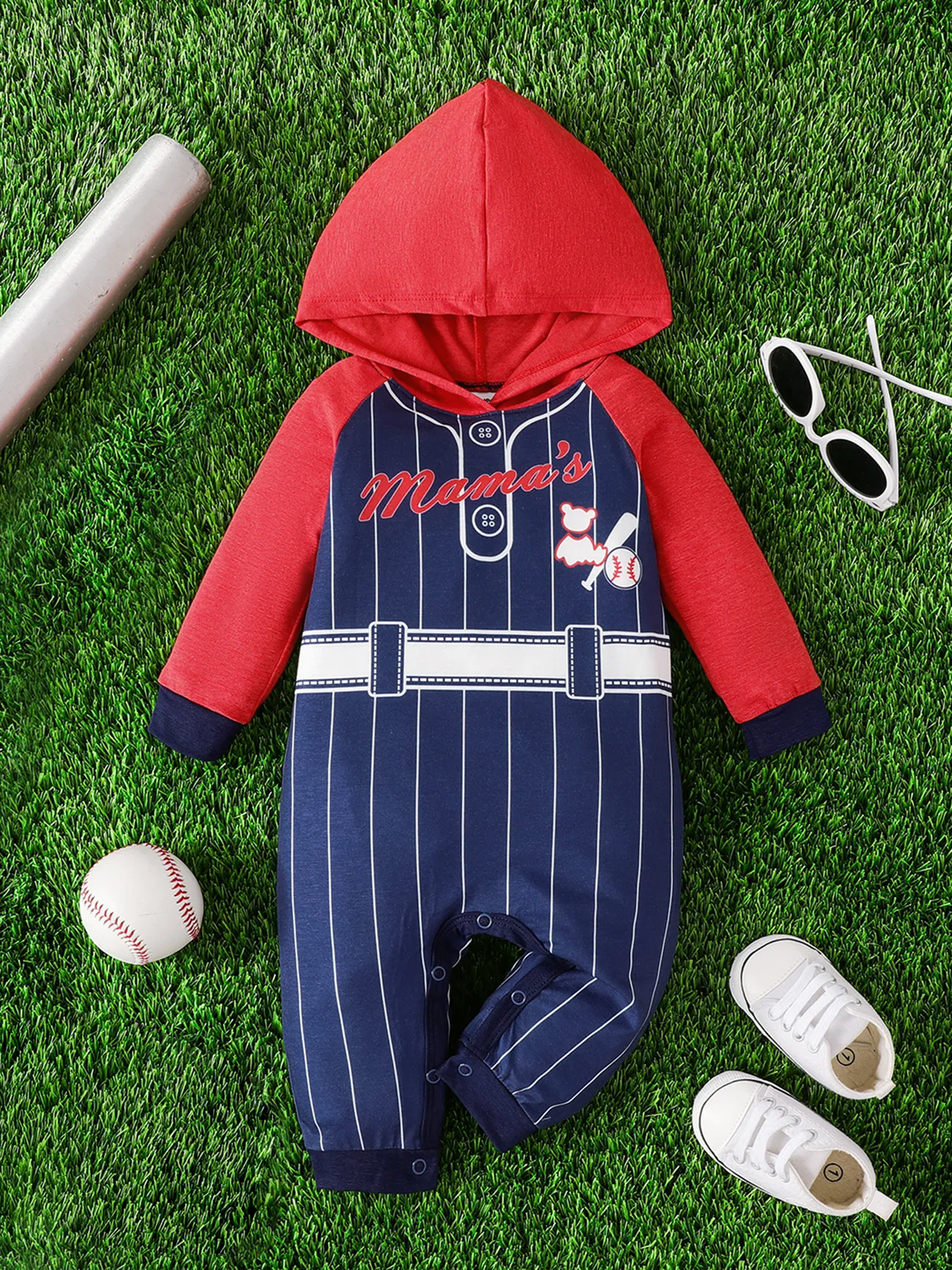 Baseball Player Baby Boy/Girl Hooded Jumpsuit
Baseball Player Baby Boy/Girl Hooded Jumpsuit