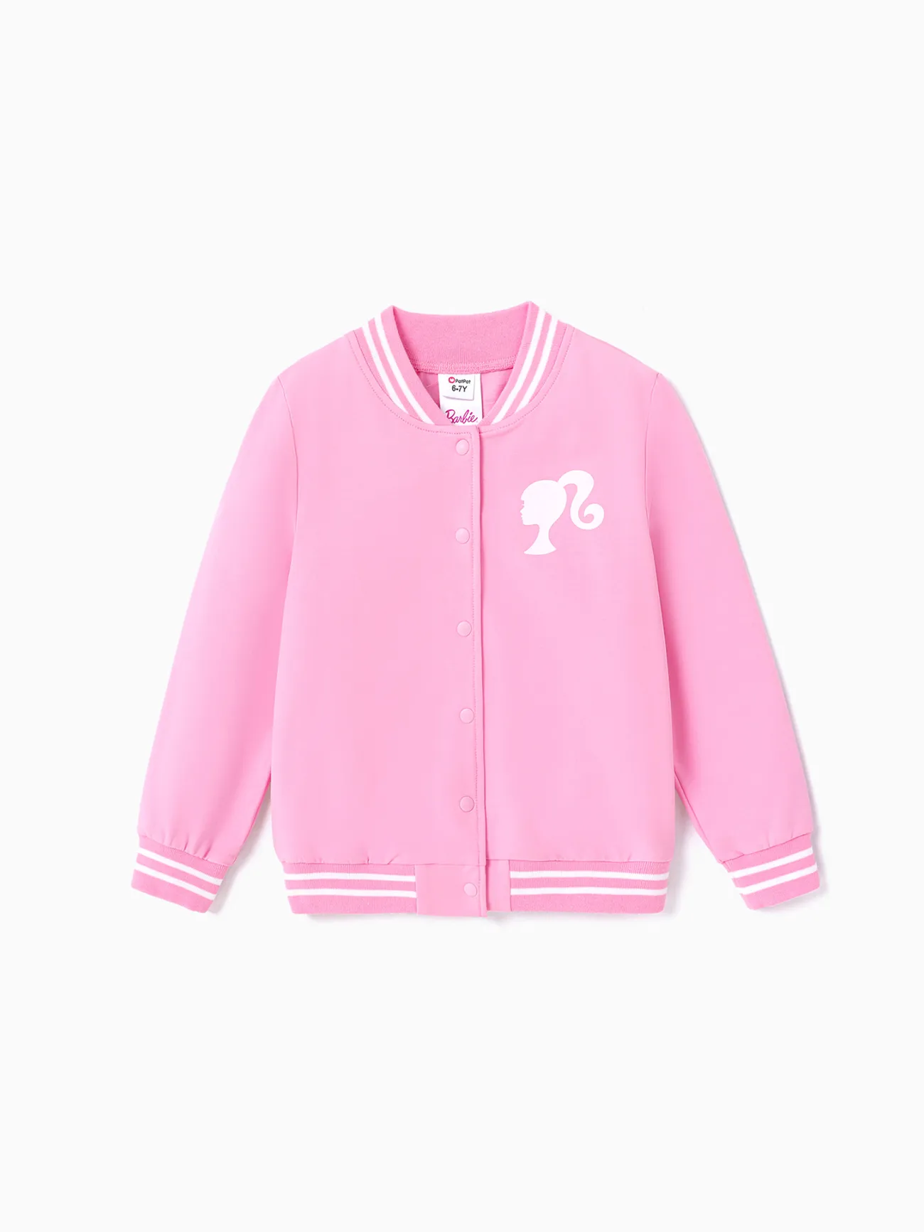 Barbie Toddler/Kid Girl 94% Cotton Heart Print Striped Long-sleeve Snap Button Sweatshirt
Barbie Toddler/Kid Girl 94% Cotton Heart Print Striped Long-sleeve Snap Button Sweatshirt