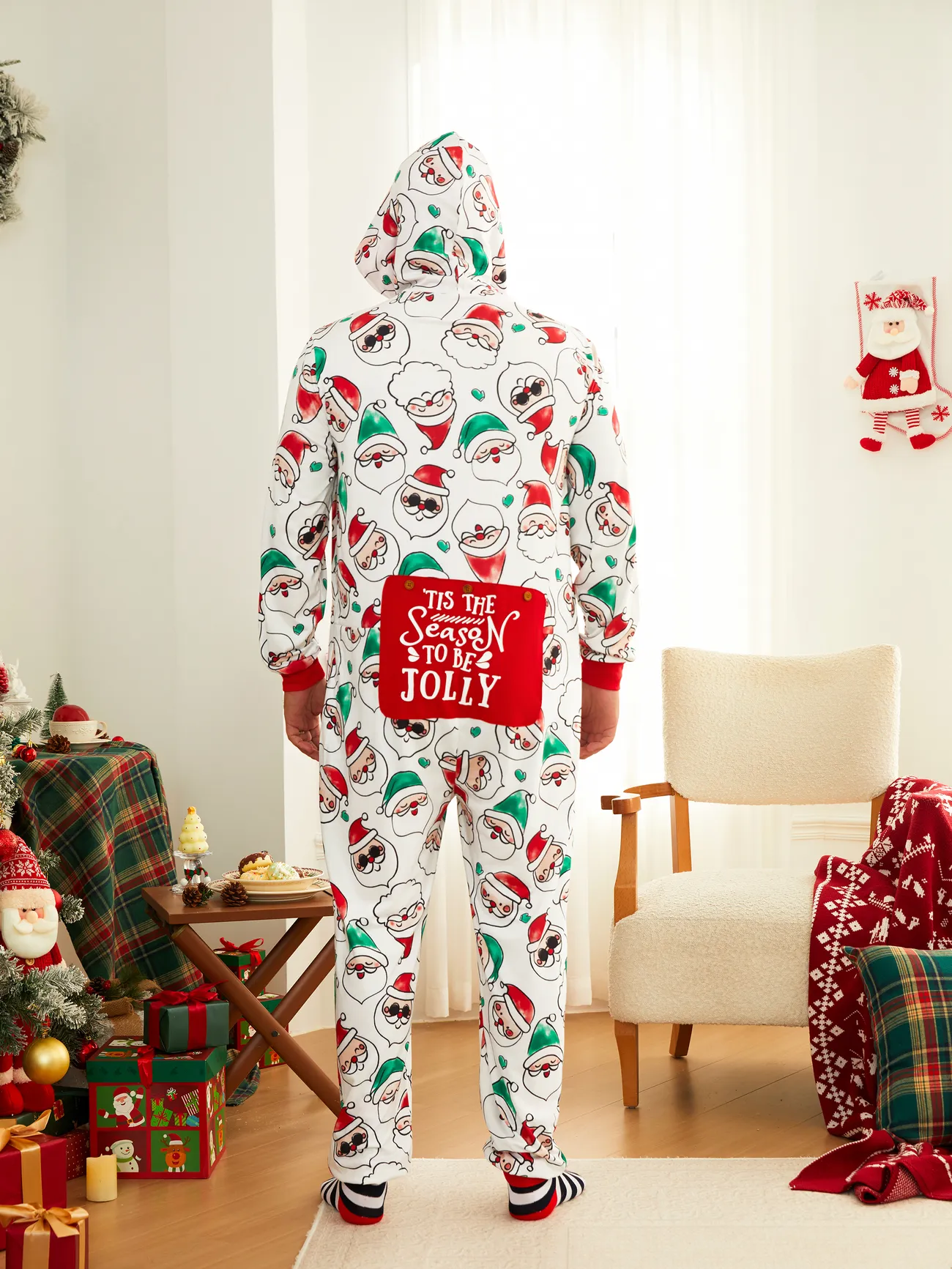 Christmas Family Matching Allover Santa Claus Print Long-sleeve Hooded Zipper Onesies Pajamas (Flame Resistant)
Christmas Family Matching Allover Santa Claus Print Long-sleeve Hooded Zipper Onesies Pajamas (Flame Resistant)