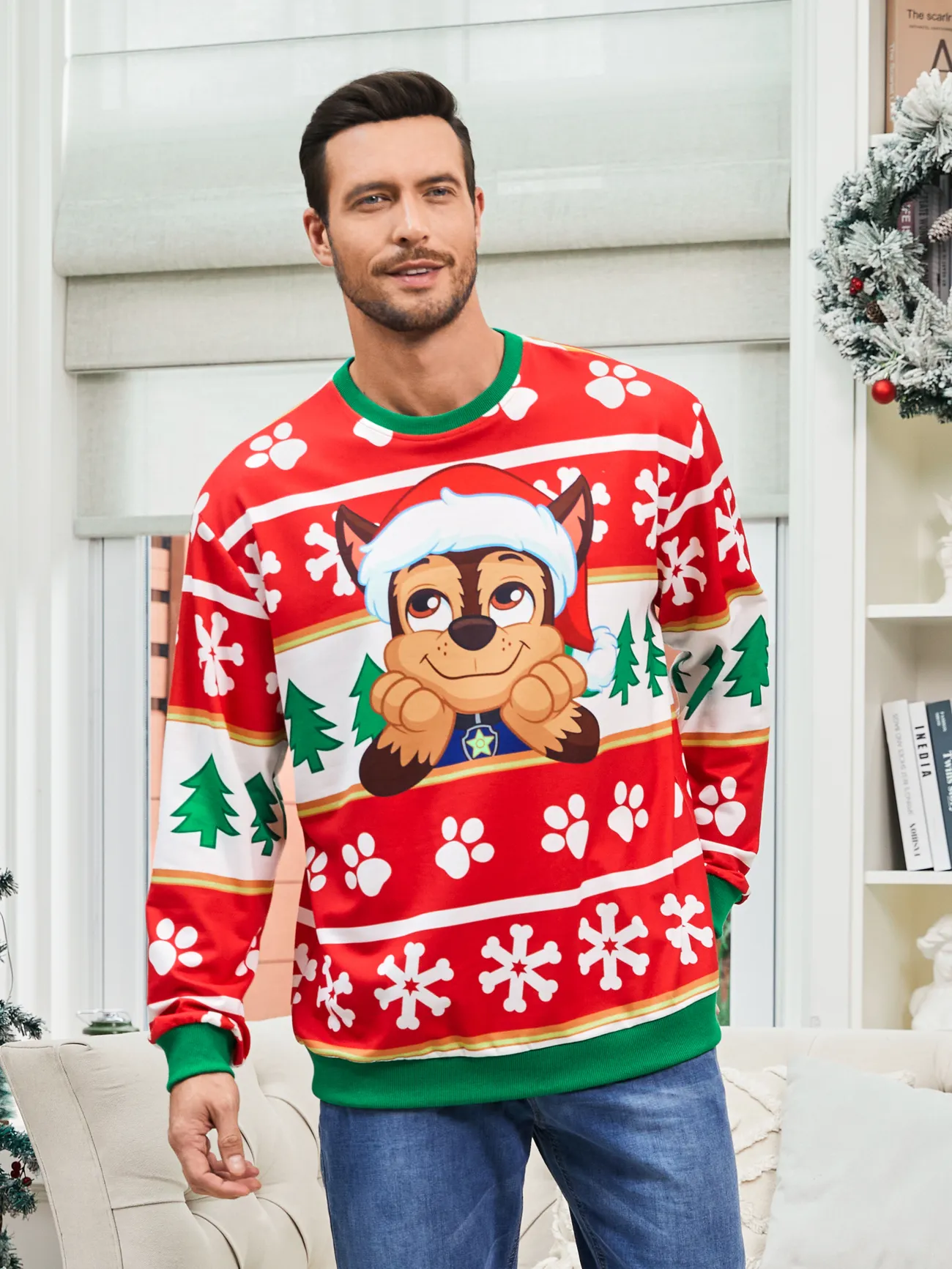 PAW Patrol Family matching Christmas Chase And Skye With Santa Hat Snowflake Pattern Sweatshirt
PAW Patrol Family matching Christmas Chase And Skye With Santa Hat Snowflake Pattern Sweatshirt
