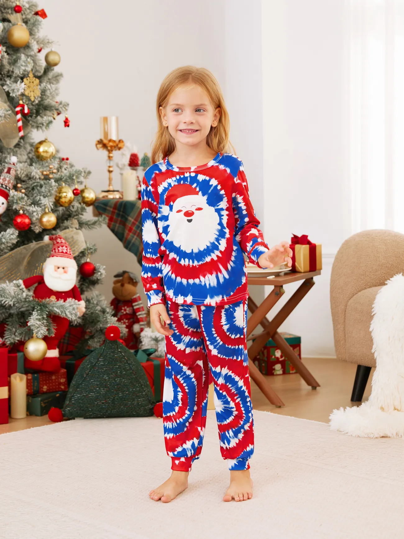 Christmas Family Matching Twirly Tie Dye Santa Claus Pajamas Sets
Christmas Family Matching Twirly Tie Dye Santa Claus Pajamas Sets
