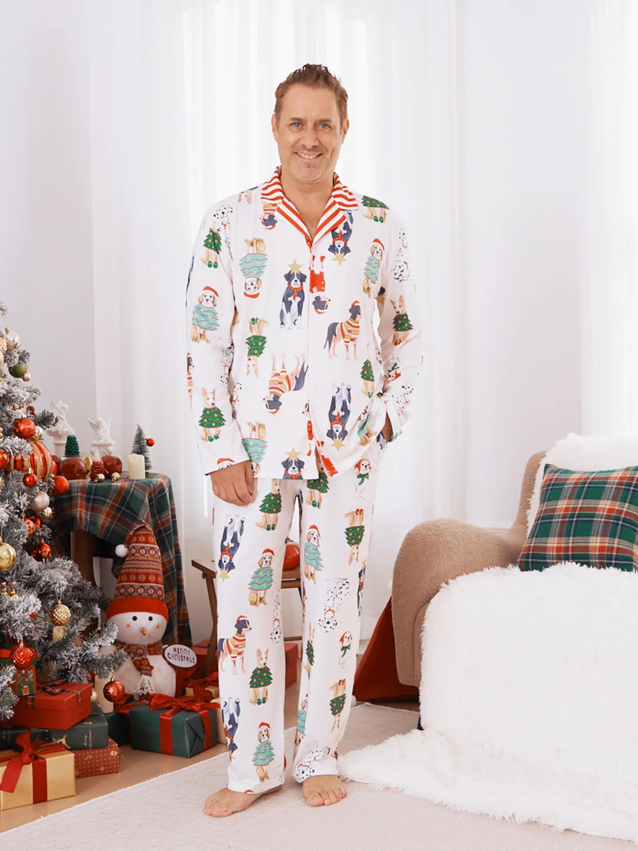 Christmas Pajamas Family Matching Cute Xmas Dog Collared Pajamas Sets
Christmas Pajamas Family Matching Cute Xmas Dog Collared Pajamas Sets