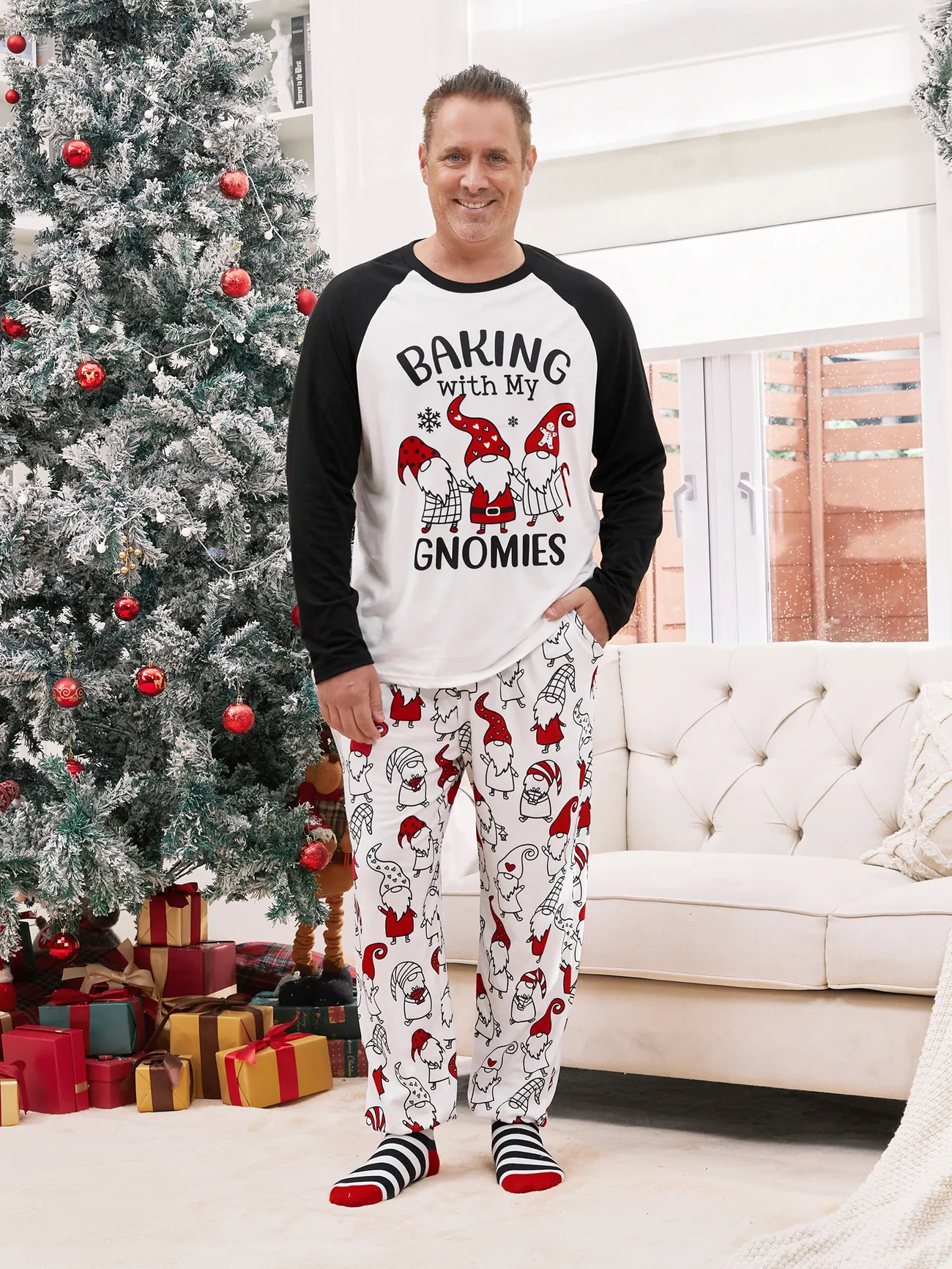 Christmas Pajamas Family Matching Raglan Sleeves Baking with Gnome Allover Pattern Pajamas Sets
Christmas Pajamas Family Matching Raglan Sleeves Baking with Gnome Allover Pattern Pajamas Sets