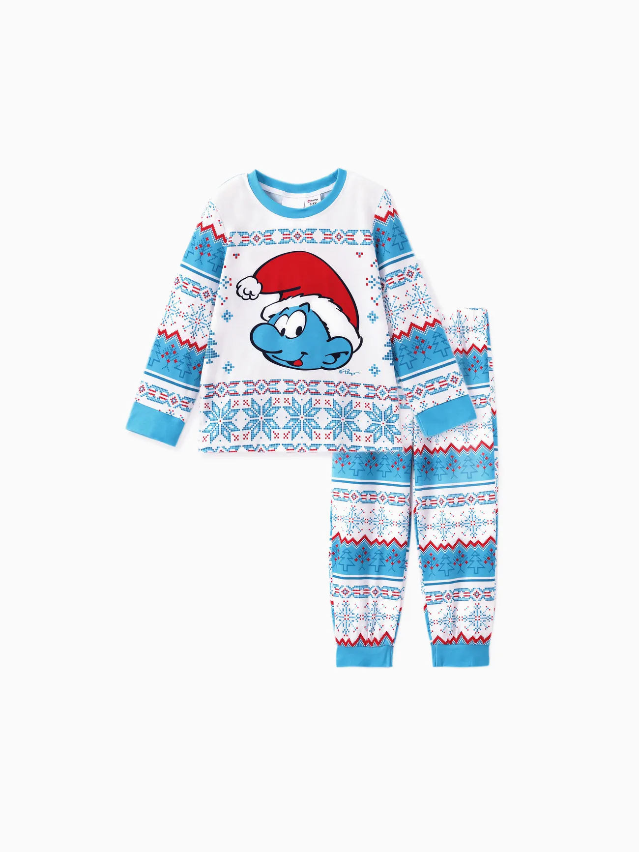 The Smurfs Family Matching Christmas Character Snowflake Print Long-sleeve Pajamas Set (Flame Resistant)
The Smurfs Family Matching Christmas Character Snowflake Print Long-sleeve Pajamas Set (Flame Resistant)