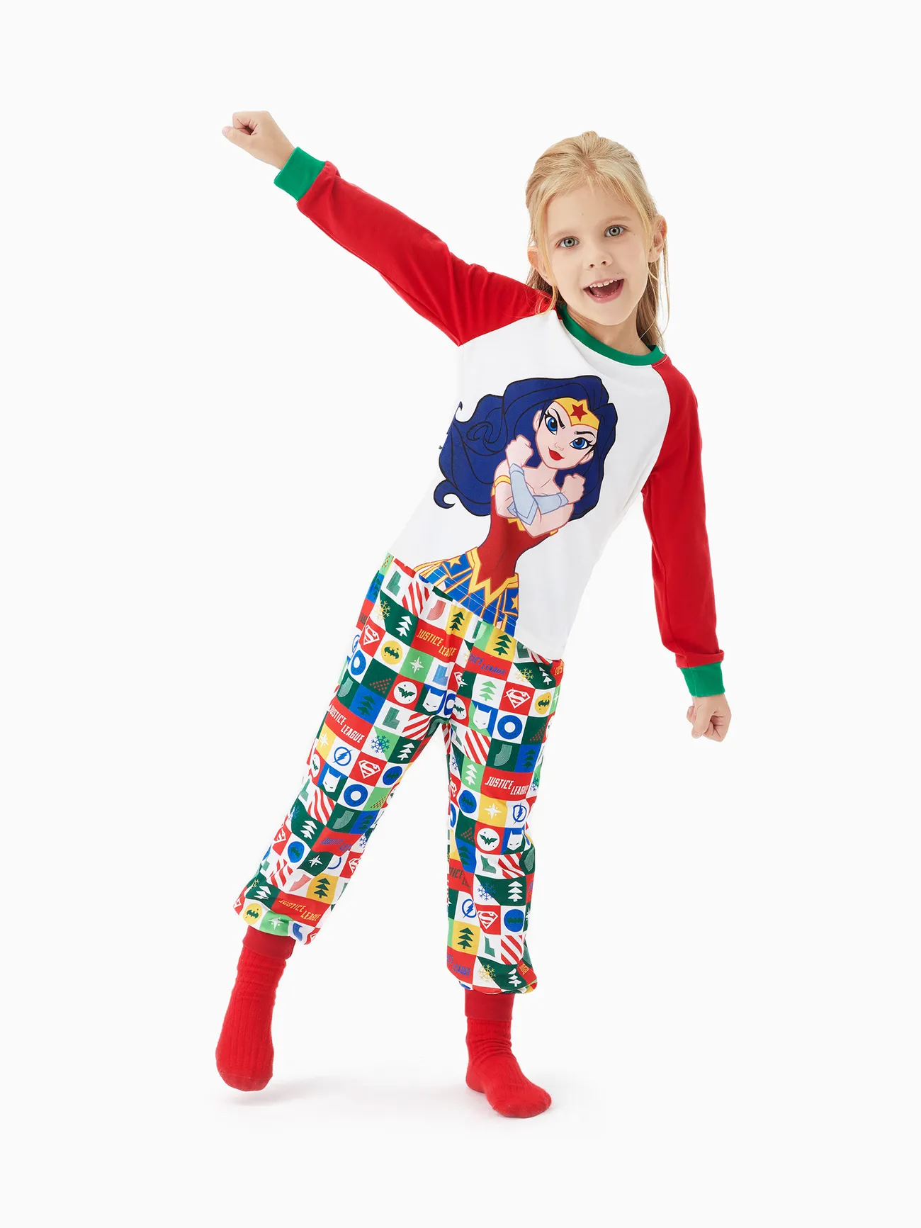 Justice League Family matching 2pcs Christmas Character Colorblock Pajamas Set (Flame Resistant)
Justice League Family matching 2pcs Christmas Character Colorblock Pajamas Set (Flame Resistant)
