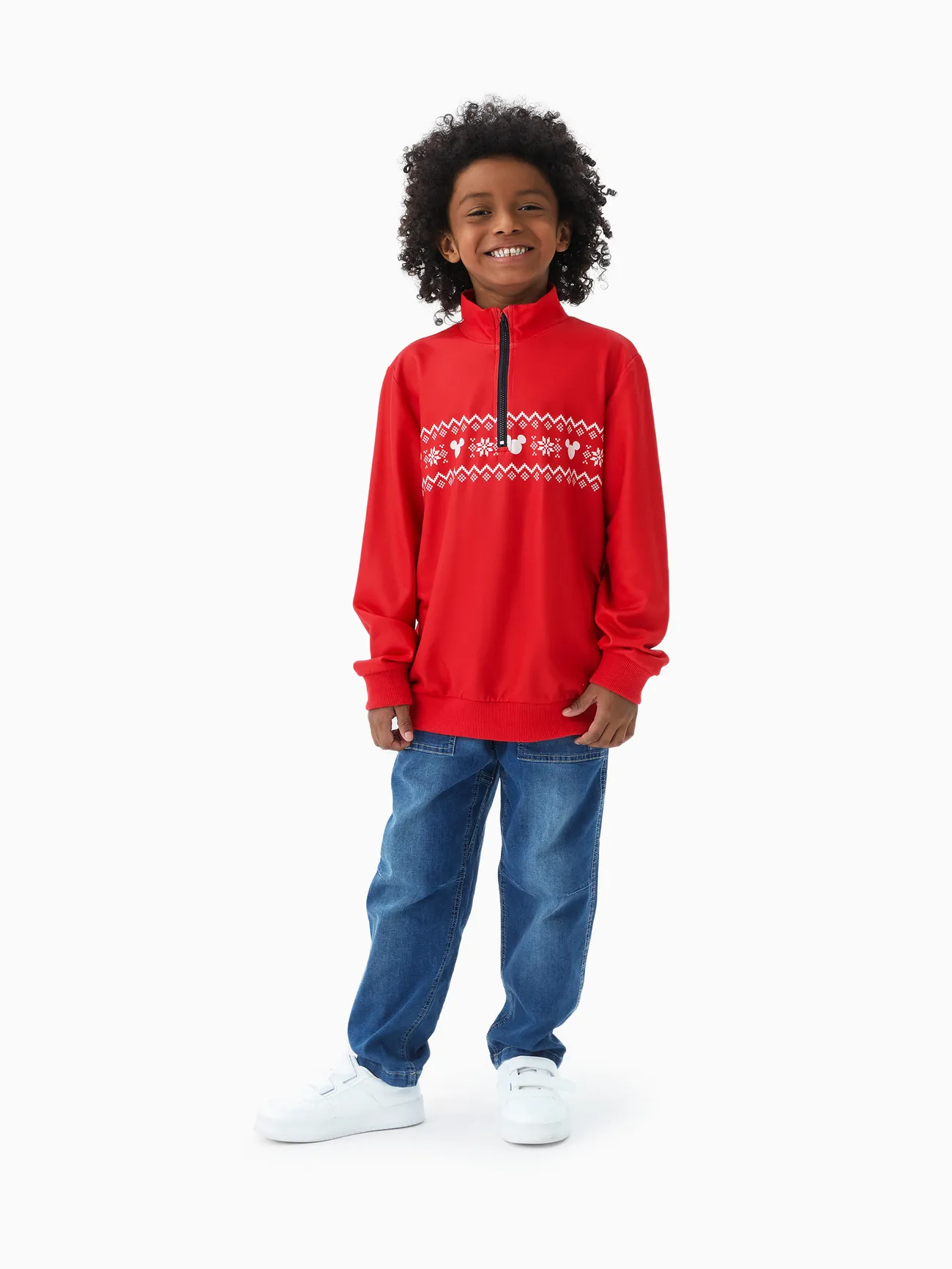 Disney Mickey and Friends Family matching 1pc Naia™ Christmas Red And White Checkered Pattern Zipper Top/Dress/Jumpsuit
Disney Mickey and Friends Family matching 1pc Naia™ Christmas Red And White Checkered Pattern Zipper Top/Dress/Jumpsuit