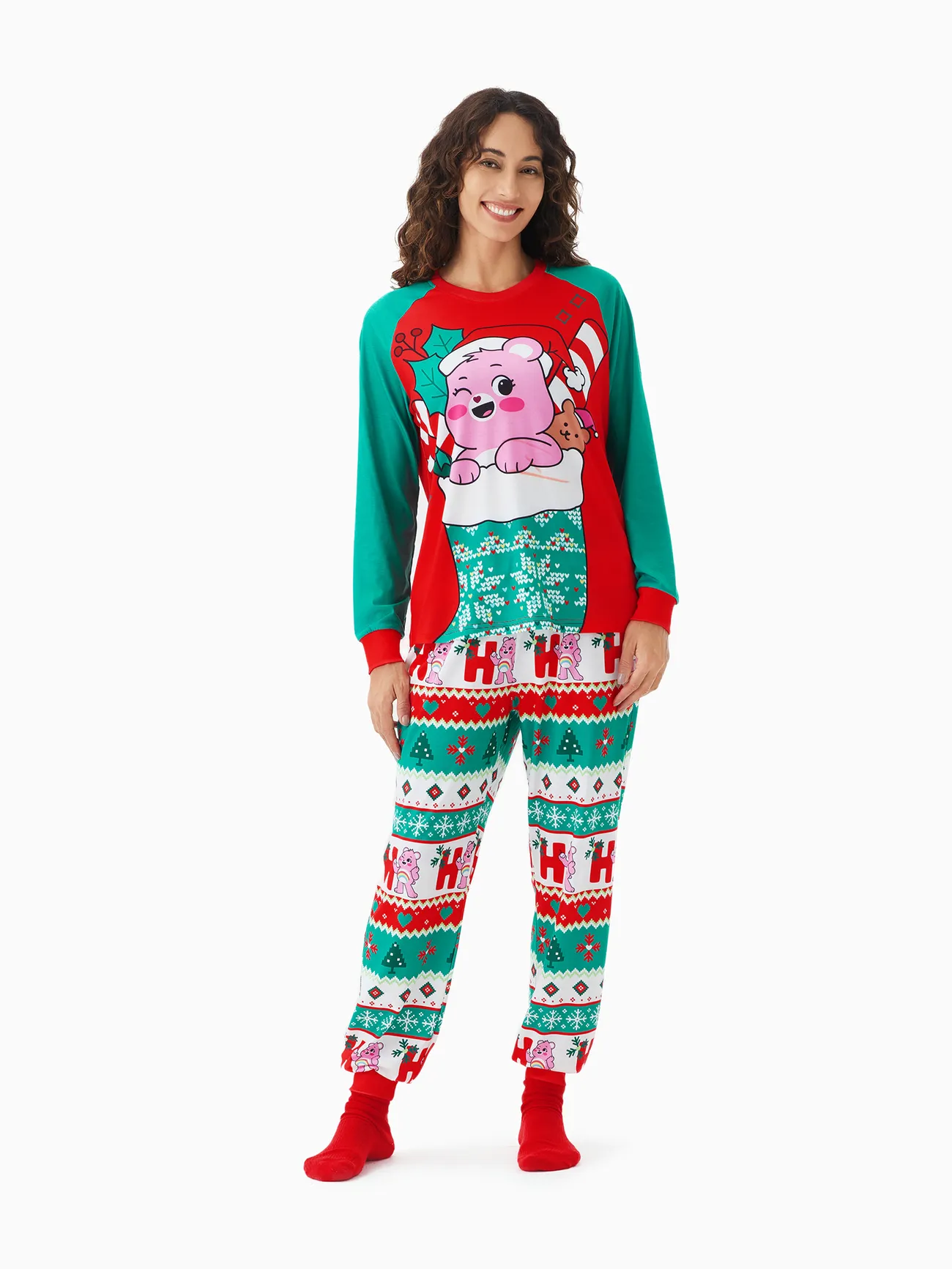 Care Bear Family matching Christmas Santa Hat Snowflake Print Colorblock Pajamas Set(Flame Resistant)
Care Bear Family matching Christmas Santa Hat Snowflake Print Colorblock Pajamas Set(Flame Resistant)