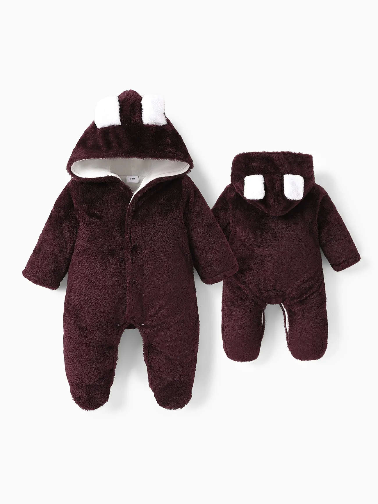Baby Boy/Girl Bear Style Hooded Fleece Jumpsuit
Baby Boy/Girl Bear Style Hooded Fleece Jumpsuit