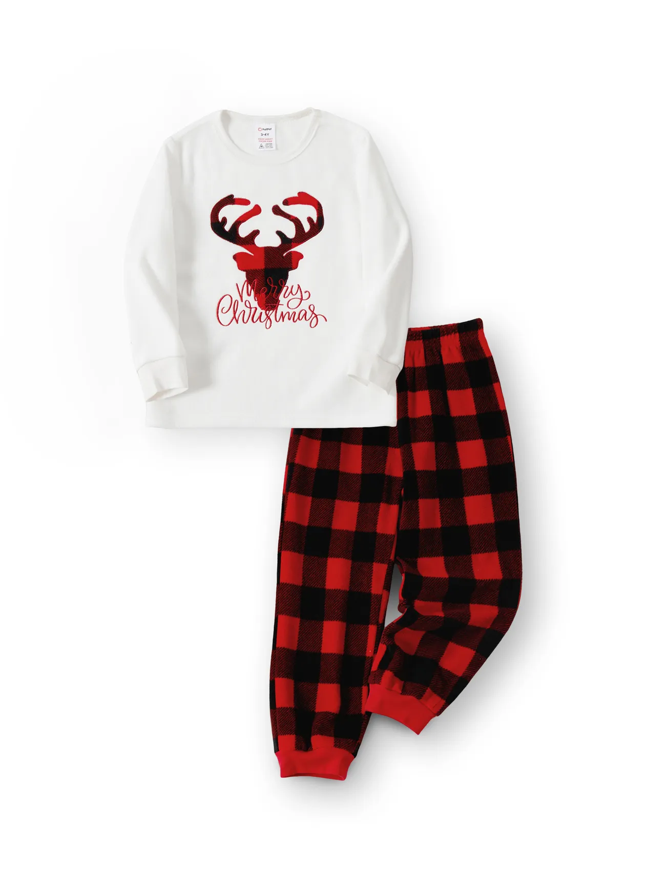 Christmas Family Matching Deer & Letter Embroidered Thickened Polar Fleece Long-sleeve Red Plaid Pajamas Sets (Flame Resistant)
Christmas Family Matching Deer & Letter Embroidered Thickened Polar Fleece Long-sleeve Red Plaid Pajamas Sets (Flame Resistant)