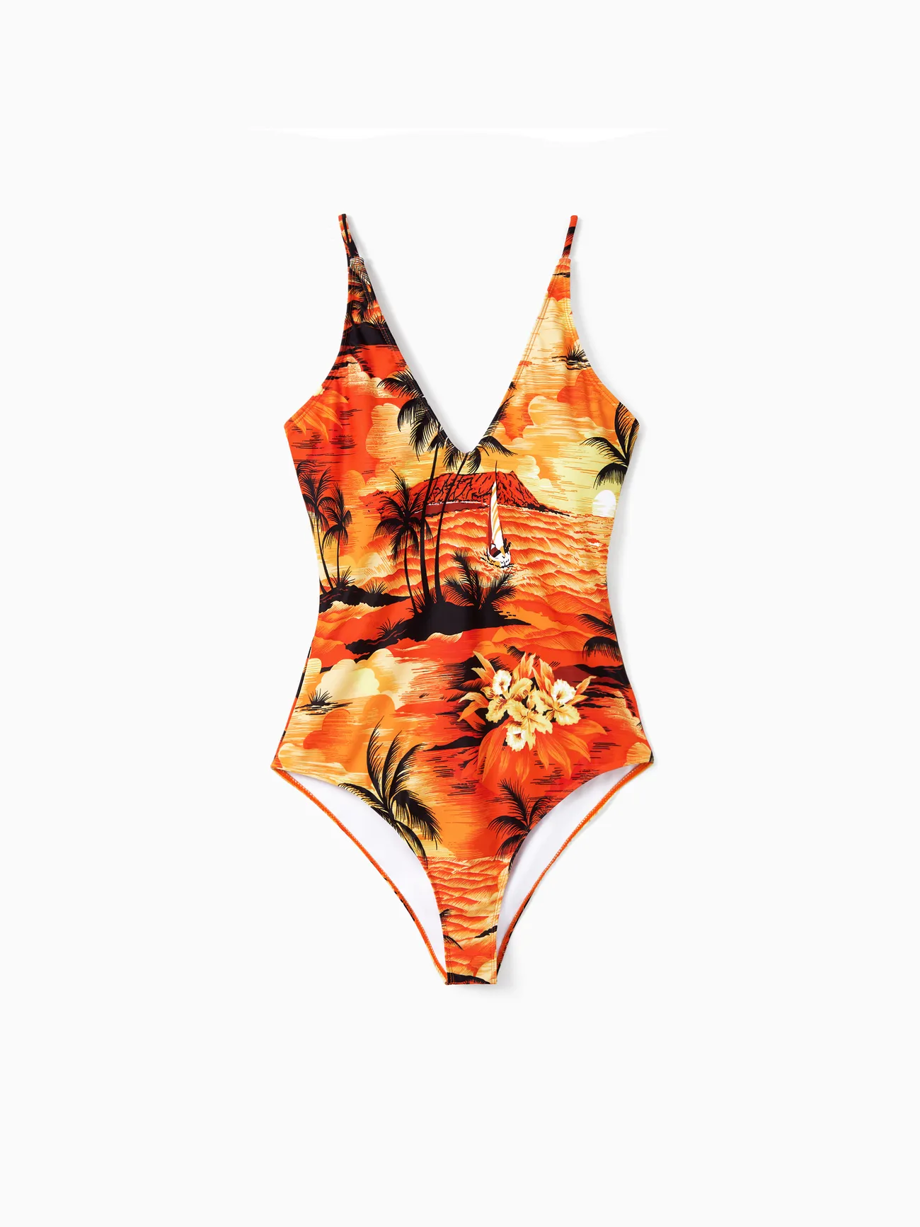 Tropical Hawaiian Swimsuits for Family Matching Swimwear
Tropical Hawaiian Swimsuits for Family Matching Swimwear