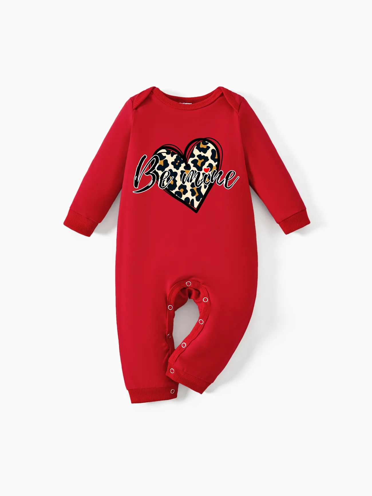 Valentine's Day Baby Boy/Girl Cotton Heart Print Jumpsuit
Valentine's Day Baby Boy/Girl Cotton Heart Print Jumpsuit