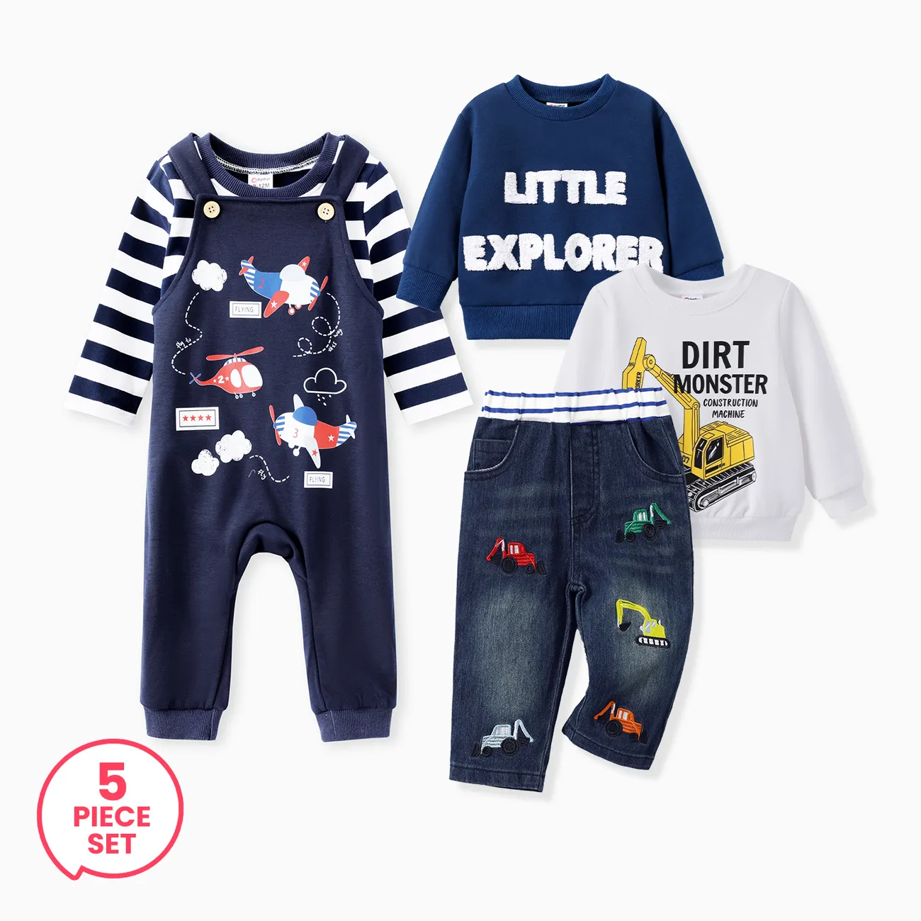 5-Piece Baby Boy Construction Style Set
5-Piece Baby Boy Construction Style Set