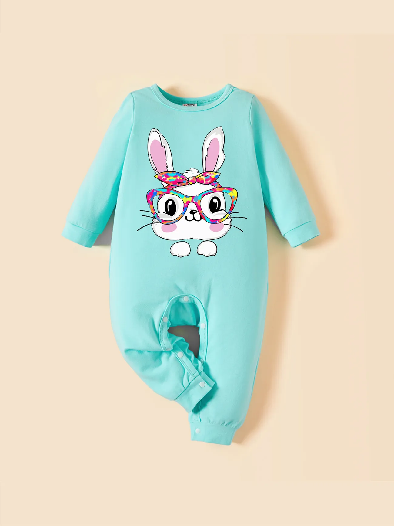 Easter Baby Girl Cotton Rabbit Print Jumpsuit
Easter Baby Girl Cotton Rabbit Print Jumpsuit