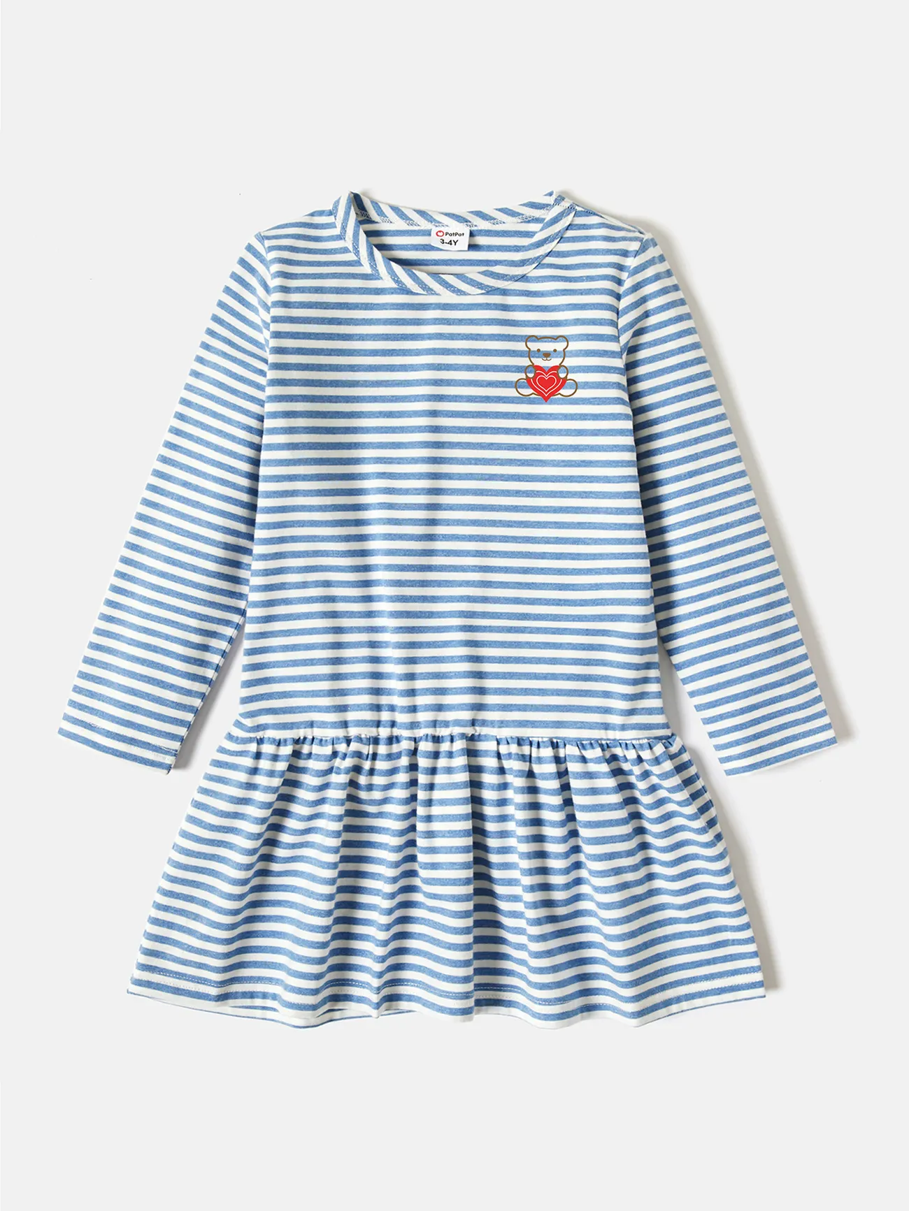 Toddler/Kid Girl Cotton Bear Temp-Sensing Print Dress 
Toddler/Kid Girl Cotton Bear Temp-Sensing Print Dress