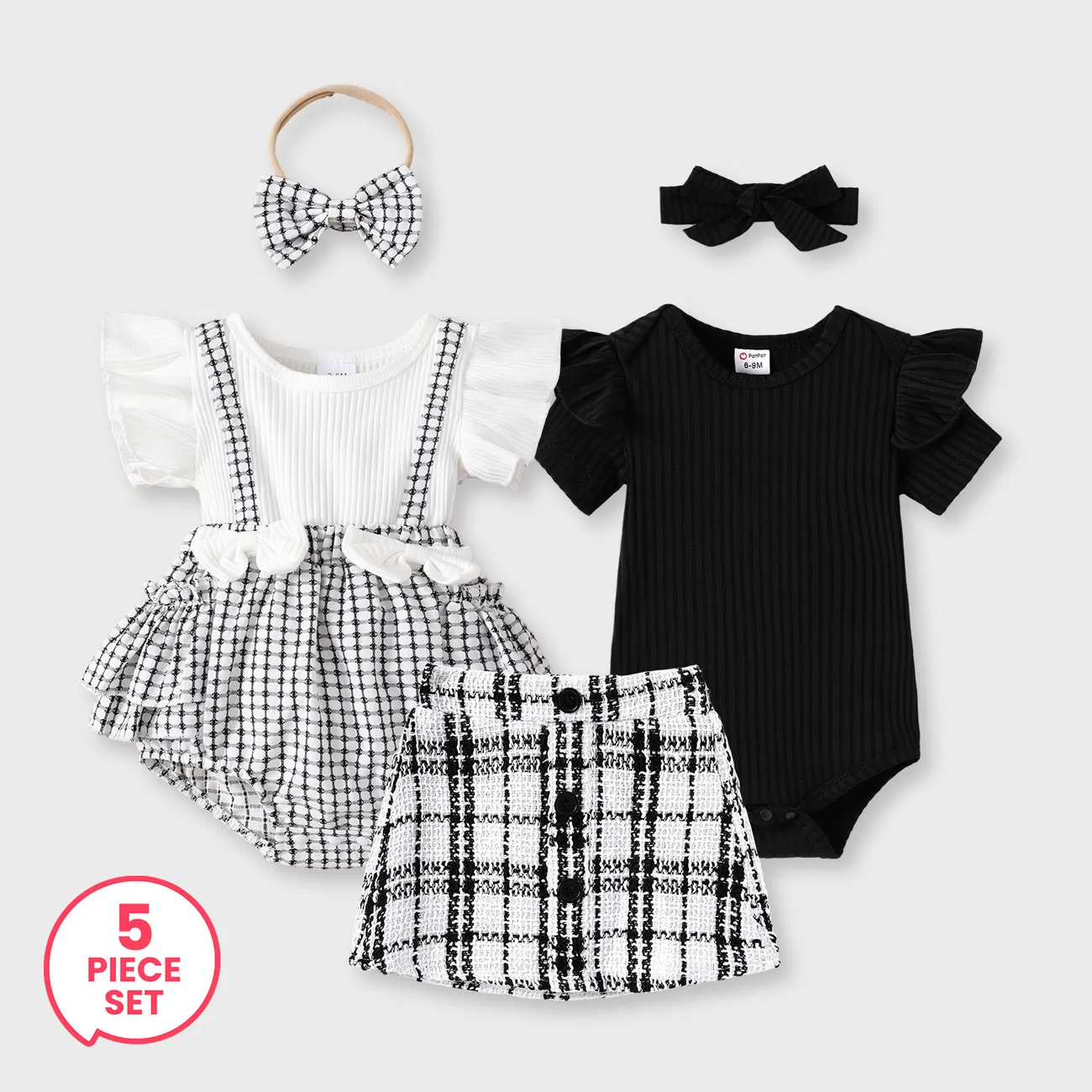 5-Piece Baby Girl Elegant Style Set
5-Piece Baby Girl Elegant Style Set