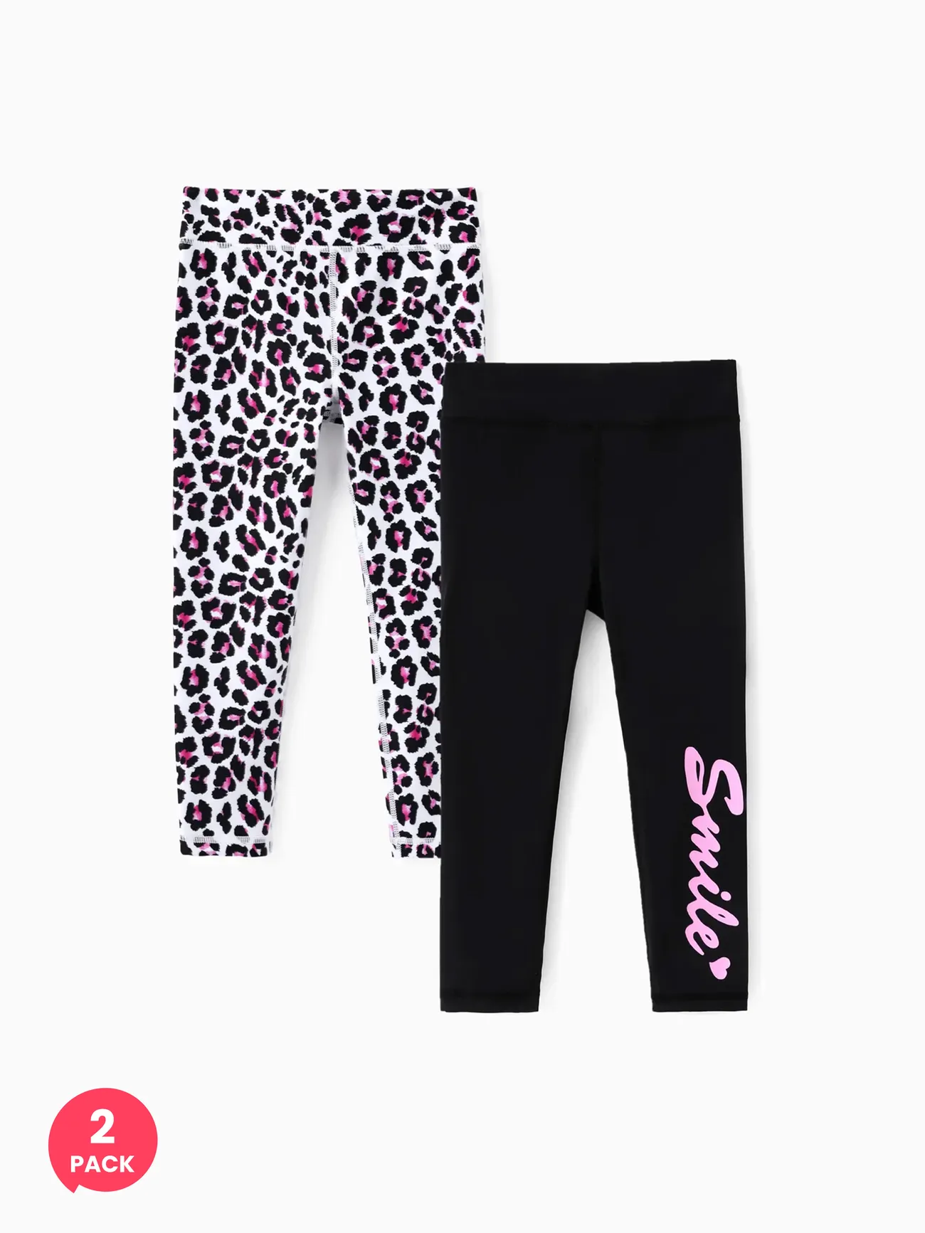 Toddler/Kid Girl 2-Pack Solid&Leopard Print Leggings Set
Toddler/Kid Girl 2-Pack Solid&Leopard Print Leggings Set